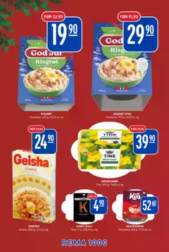 Forhåndsvisning av Rema 1000 kundeavis gyldig fra 08.12.2025 | Side: 9 | Produkter: Melk, Прихватка, Grøtris, Панама