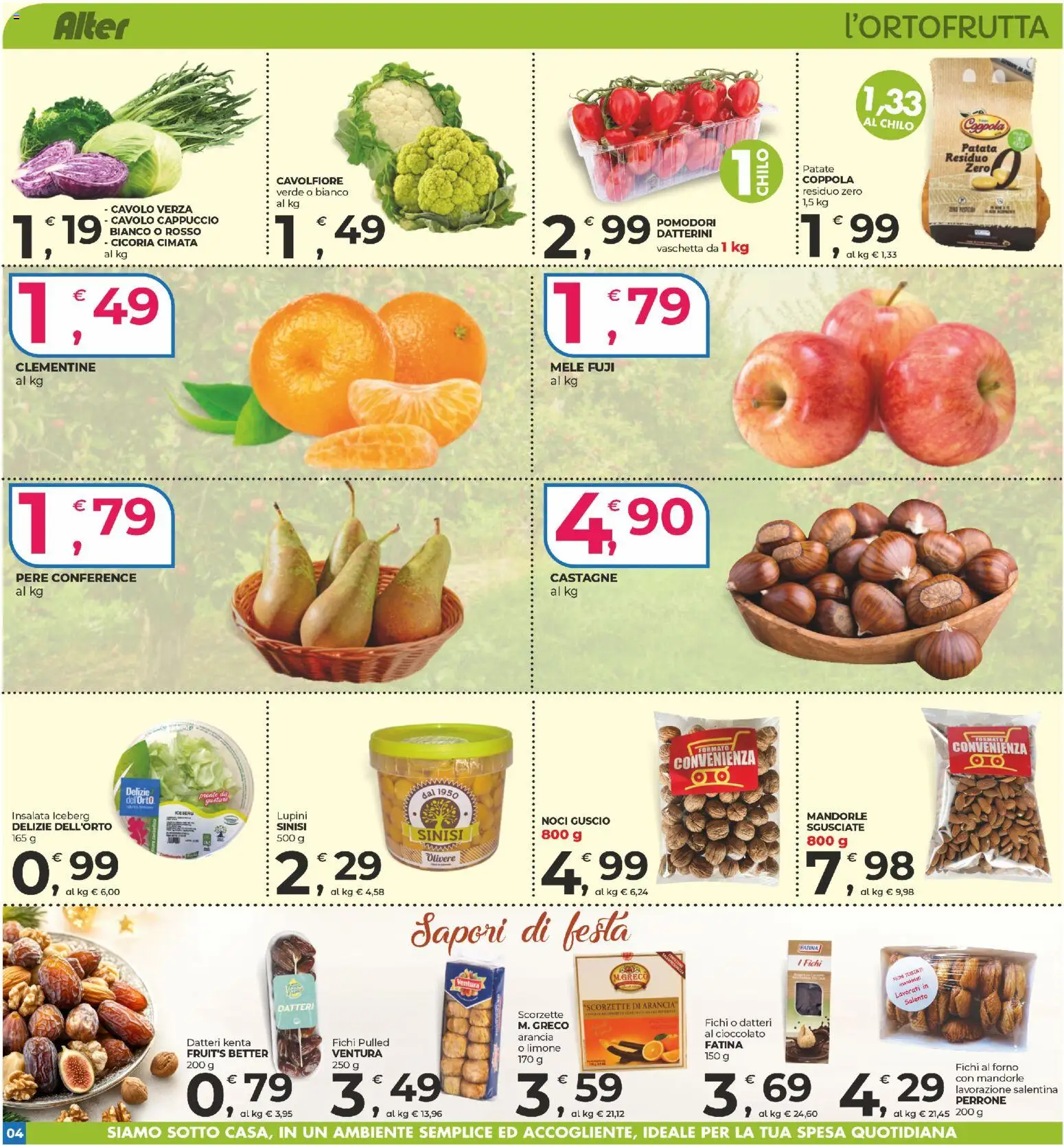 Volantino Alter Discount del 25.11.2025 | Pagina: 4 | Prodotti: Patate, Limone, Pomodori, Cappuccio