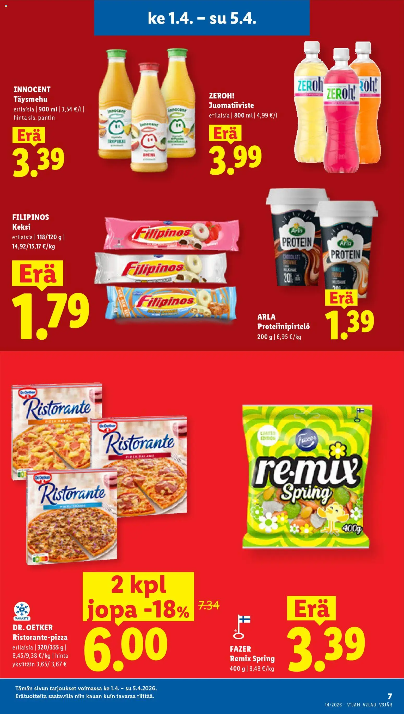 Lidl tarjoukset - Tampere – voimassa 01.04.2026 alkaen | Sivu: 7