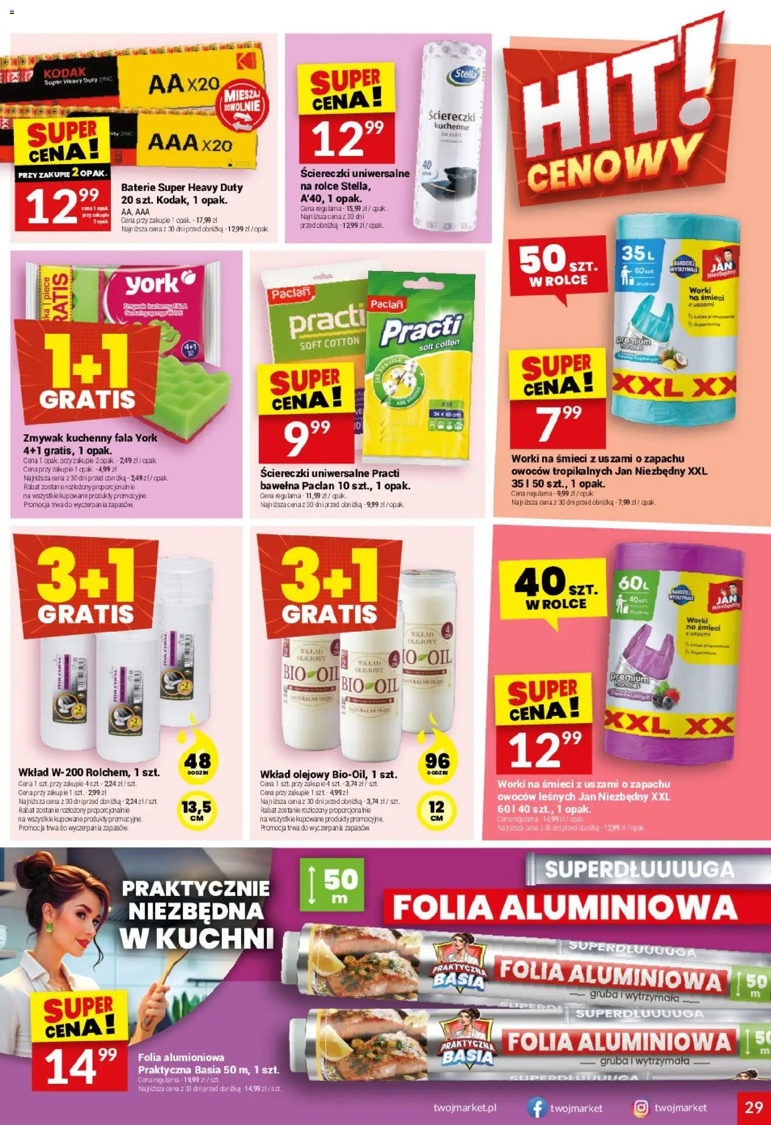 Twój Market Gazetka od 14.01.2026 | Strona: 29 | Produkty: Baterie