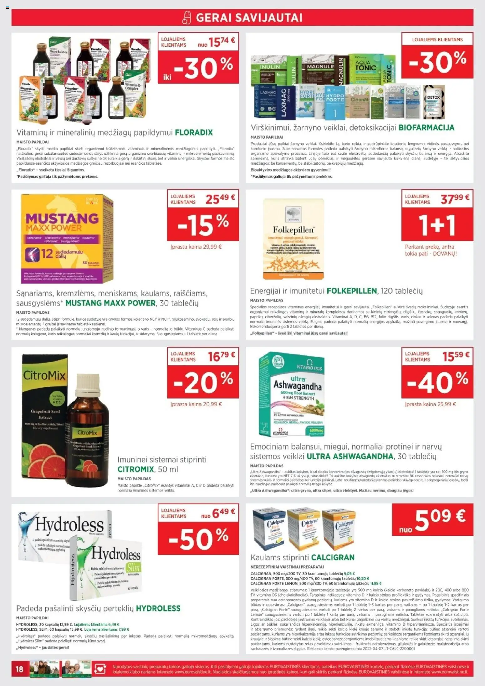 EUROVAISTINĖ akcijos nuo 31.03.2026 | Puslapis: 18 | Prekių: Tv, Sultys