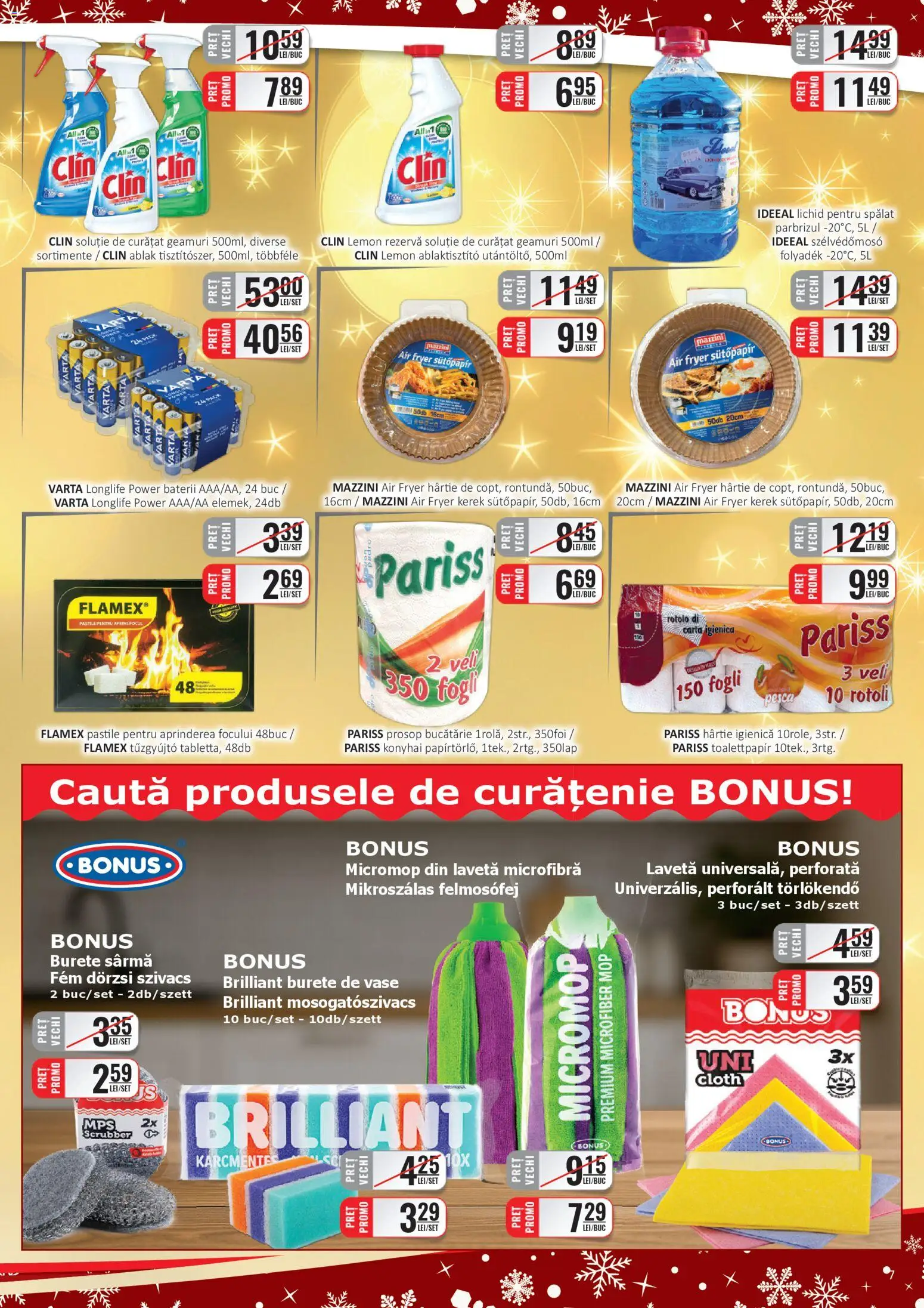Noul catalog CBA – valabil de la 01.12.2025 | Pagină: 7 | Produse: Mop, Bucătărie, Baterii, Burete