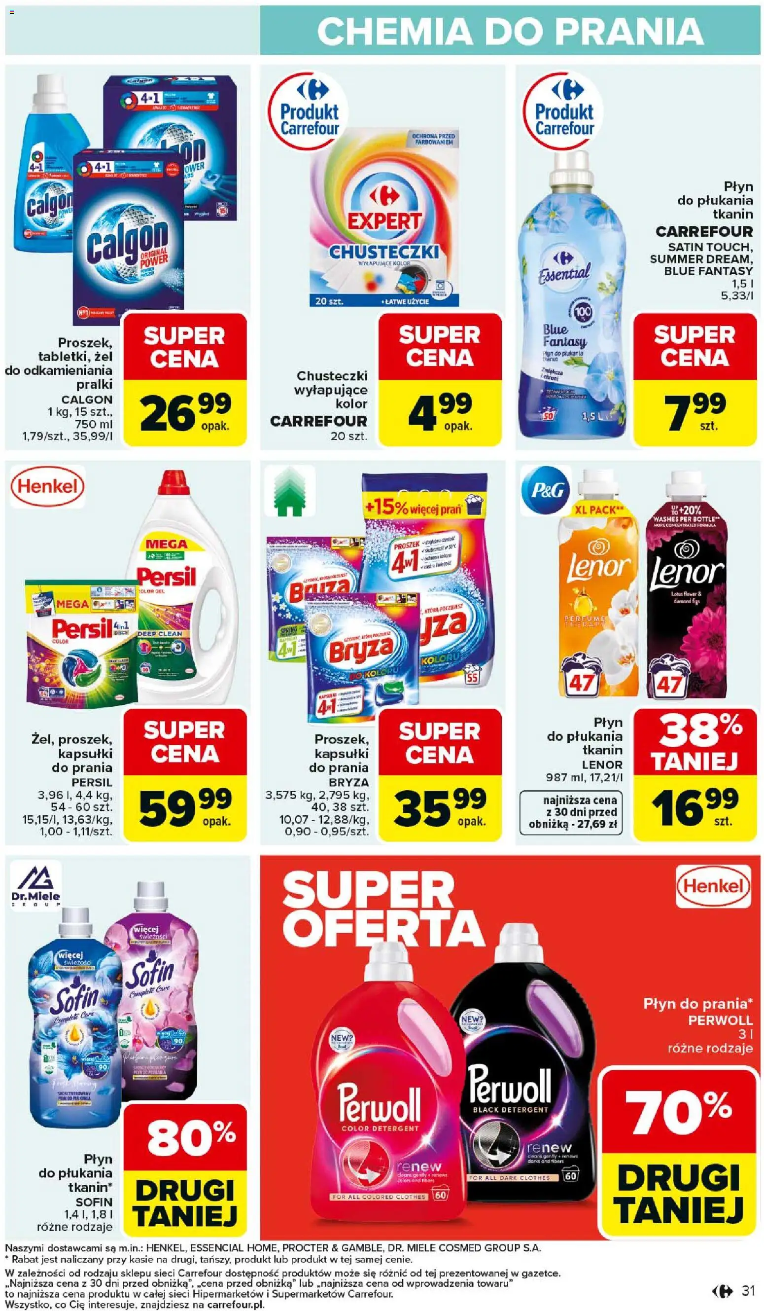 Carrefour gazetka od 02.03.2026 | Strona: 33 | Produkty: Calgon, Persil, Detergent