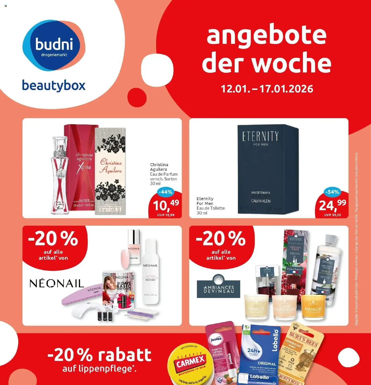 Marktkauf - Marktkauf: Wochenangebote – gültig ab 11.01.2026 | Seite: 40 | Produkte: Toilette, Parfüm, Eau de Toilette, Lip Balm