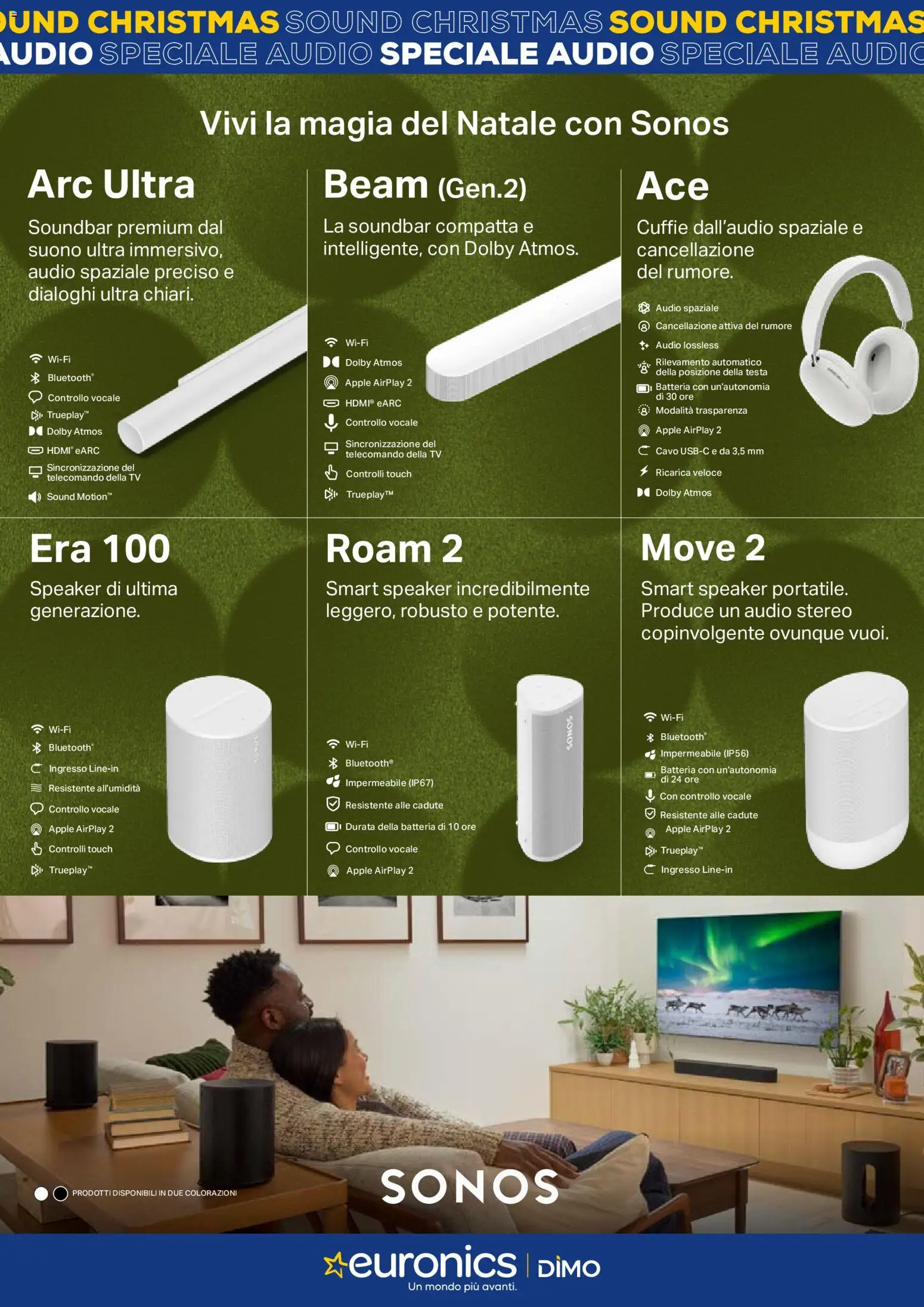 Volantino Euronics del 04.12.2025 | Pagina: 5 | Prodotti: TV, Cavo, Speaker, Batteria