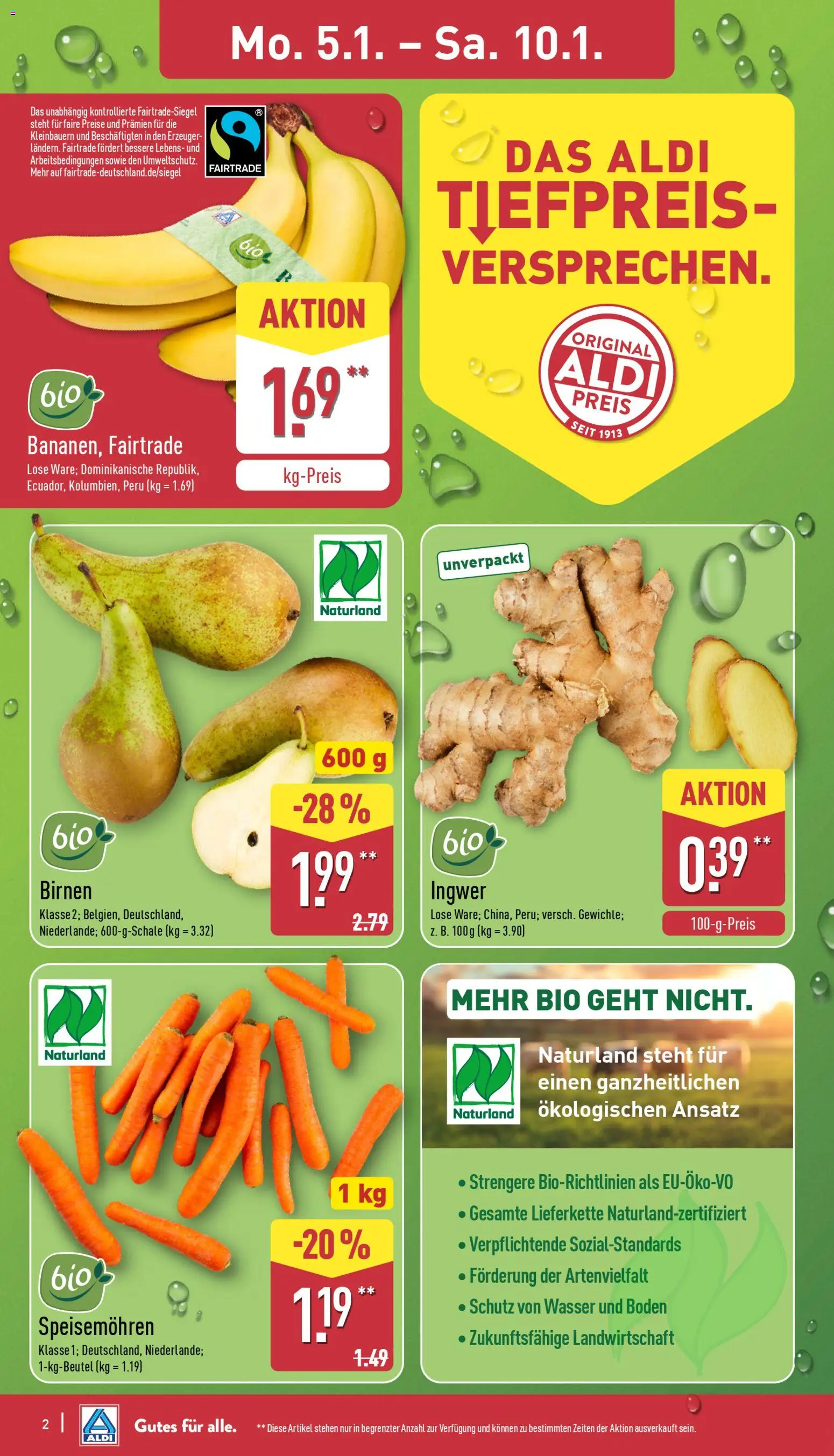 Aldi Prospekt 	 – gültig ab 05.01.2026 | Seite: 2 | Produkte: Wasser