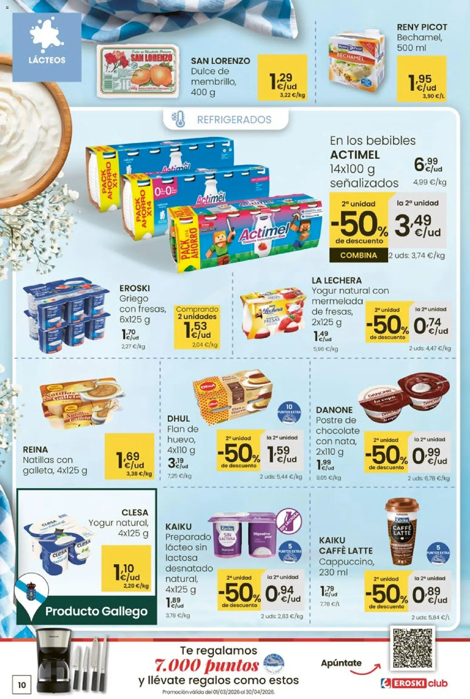 Eroski Quieres ahorrar conmigo │ válido desde el 16.04.2026 | Página: 10 | Productos: Yogur, Chocolate, Fresas, Té