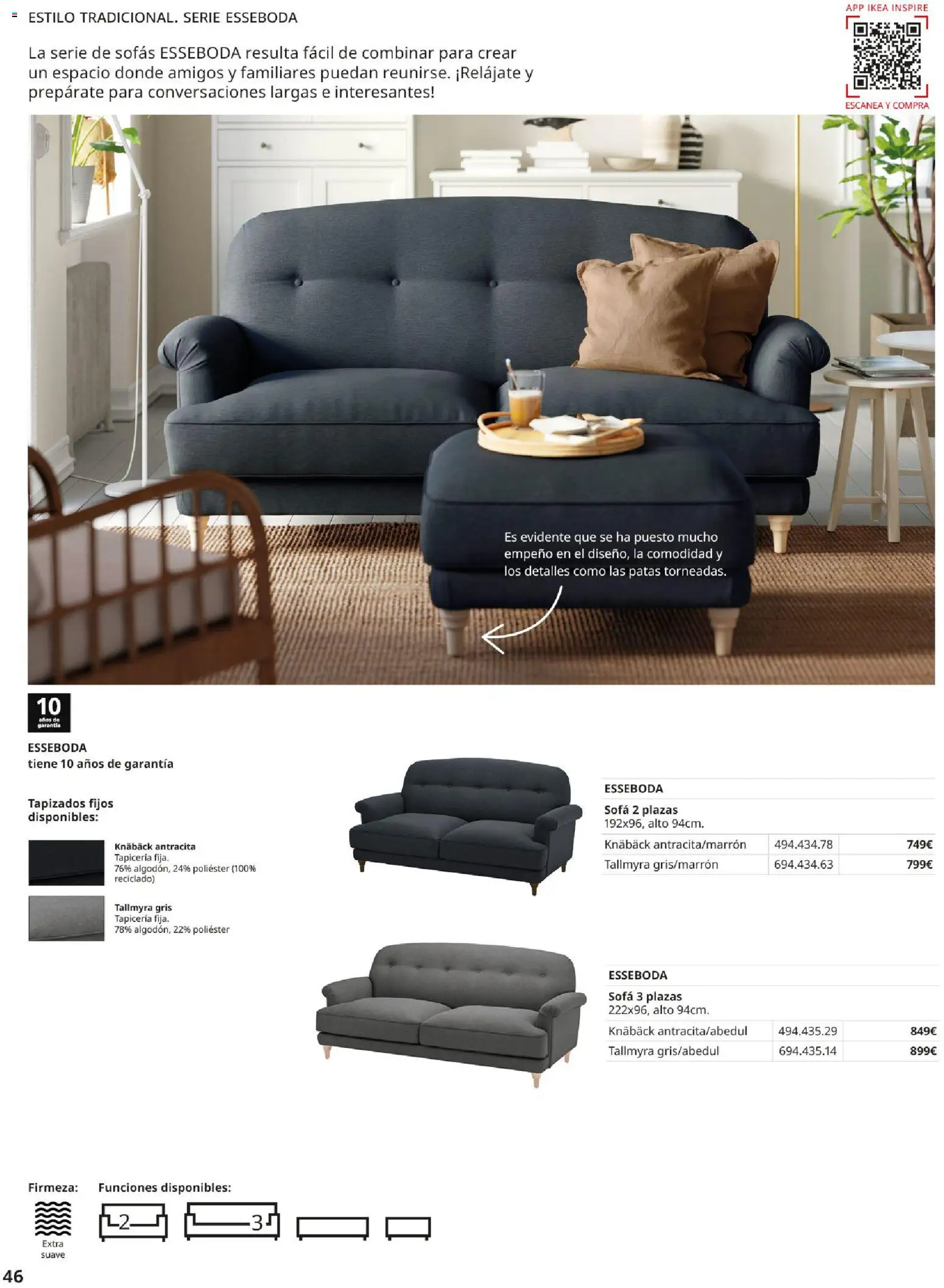 Catálogo IKEA Sofás │ válido desde el 02.12.2025 | Página: 46 | Productos: Sofá