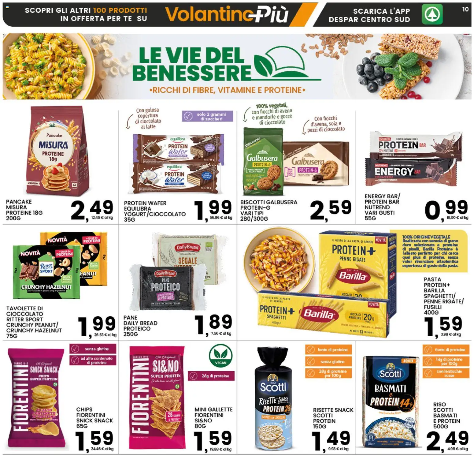 Volantino Interspar del 29.01.2026 | Pagina: 10 | Prodotti: Pane, Cioccolato, Lenticchie, Gallette