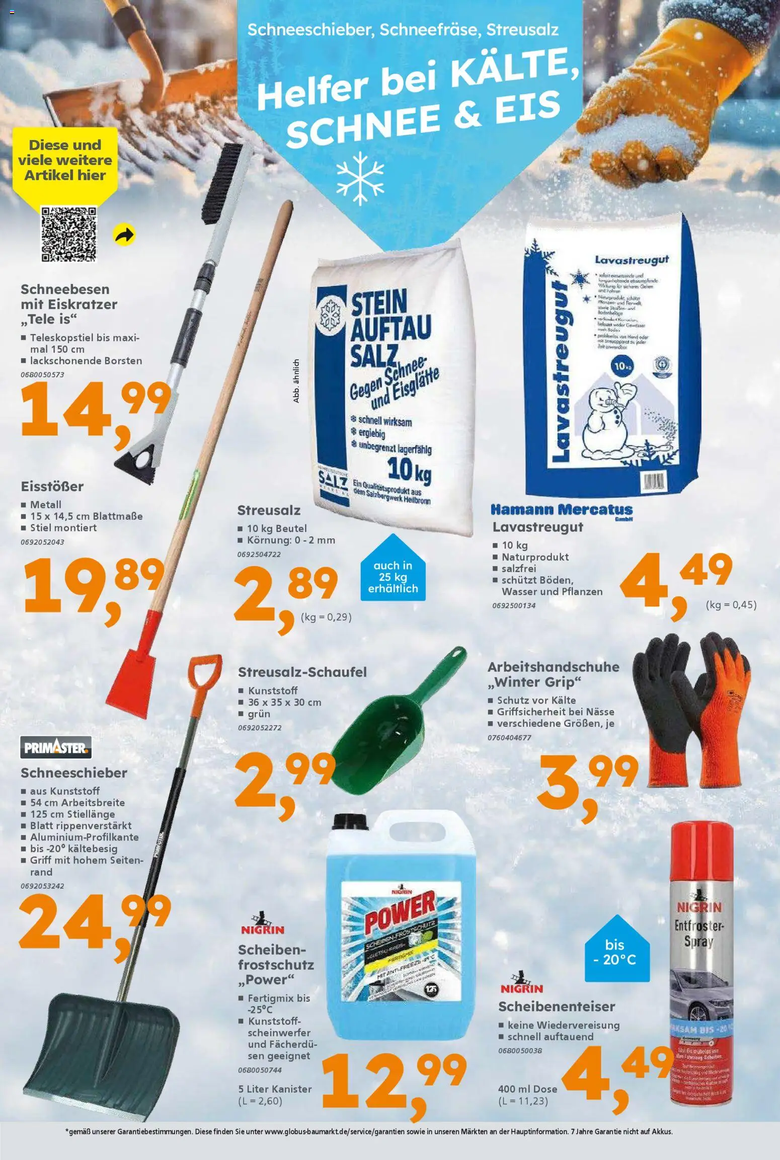 Globus Baumarkt Prospekt 	 – gültig ab 24.11.2025 | Seite: 13 | Produkte: Wasser, Salz, Eis