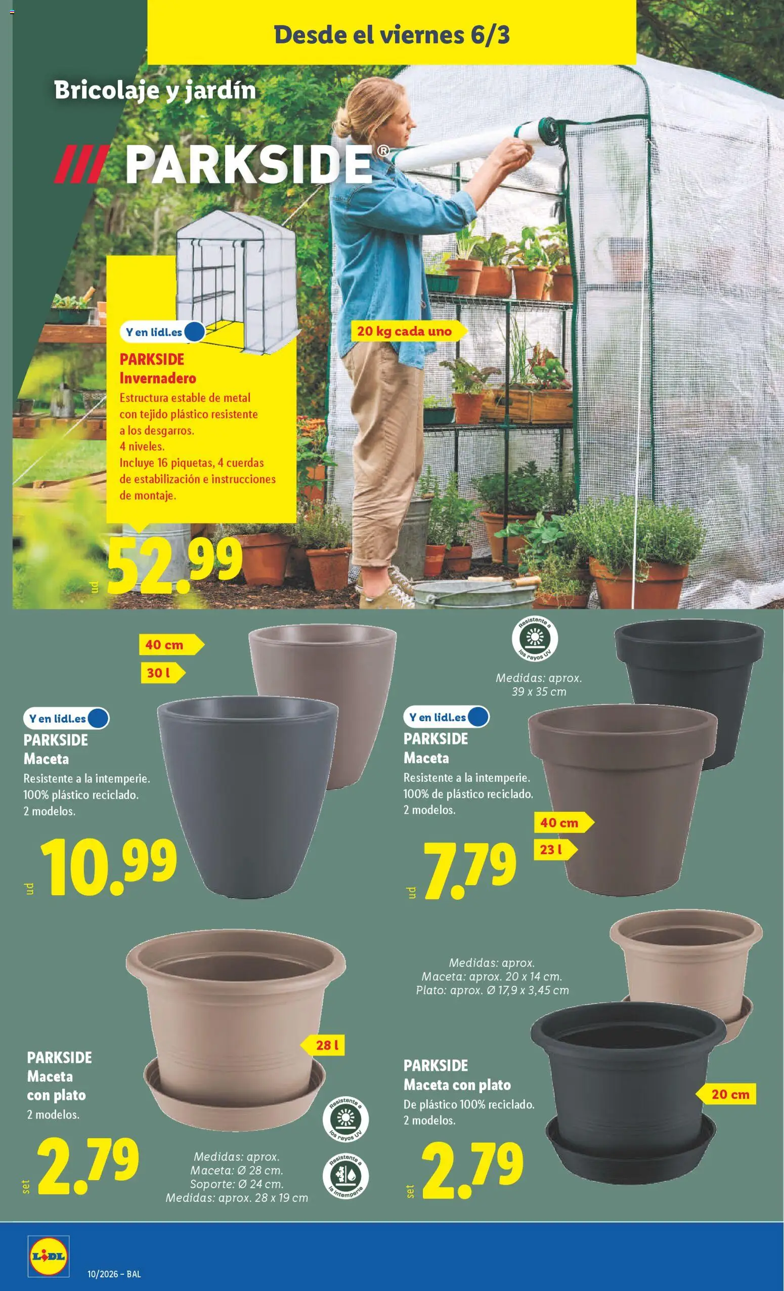 Lidl folleto de bazar │ válido desde el 02.03.2026 | Página: 20 | Productos: Maceta