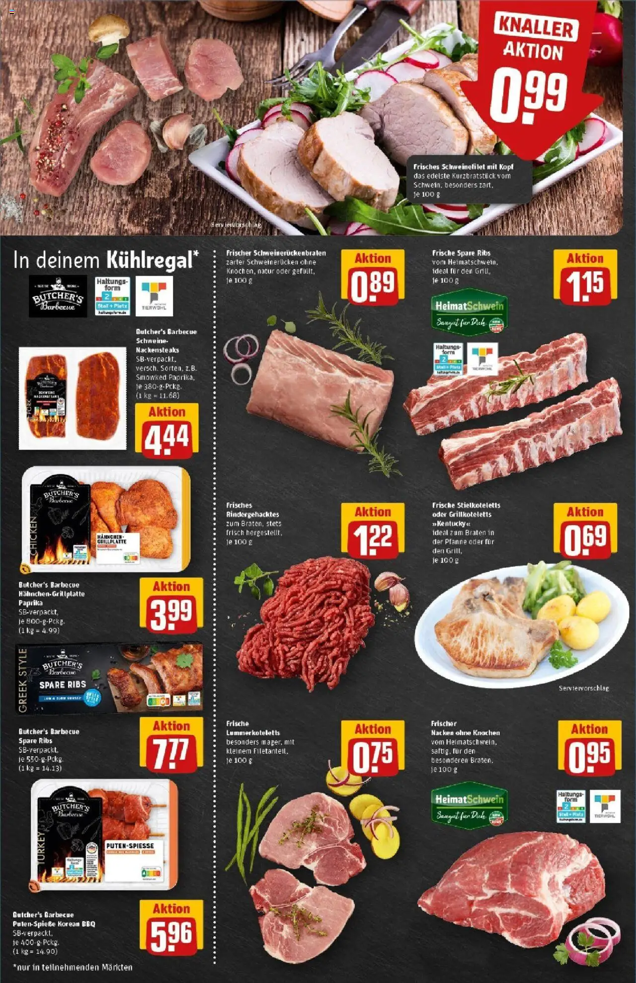 Rewe prospekt Hünxe	 - gültig ab dem 01.06.2025 | Seite: 6 | Produkte: Grill, Hahnchen, Spare ribs, Schweinefilet