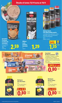 Vista previa Milbona Leche proteínas desnatada, Leche proteínas desnatada + Vitamina D válido desde el 13.04.2026 | Página: 27 | Productos: Polvo, Leche, Chocolate