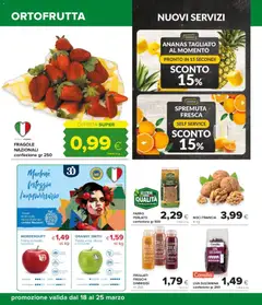 Anteprima del volantino Oasi volantino Zagarolo valido a partire dal 18.03.2026 | Pagina: 10 | Prodotti: Mele, Fragole, Noci, Ananas