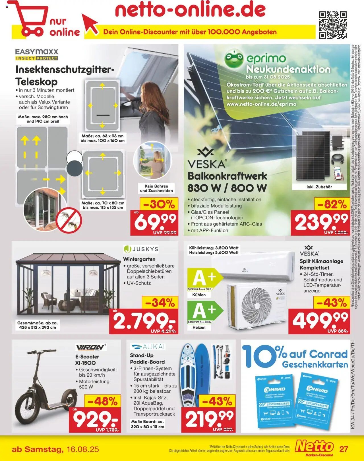 Netto Marken-Discount Prospekt 	 - gültig ab dem 18.08.2025 | Seite: 49 | Produkte: Klimaanlage