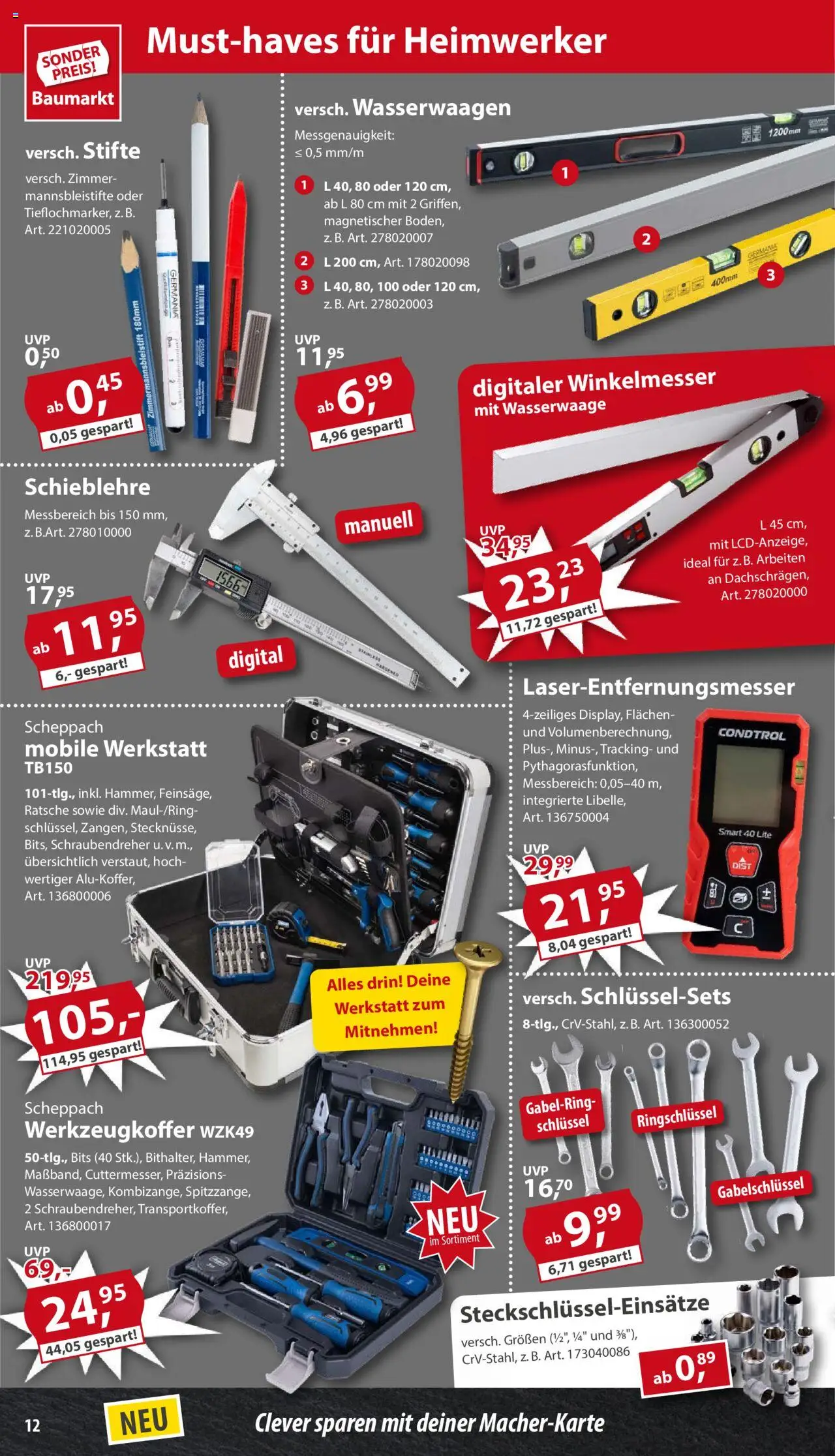 Sonderpreis Baumarkt Prospekt 	 - gültig ab dem 14.06.2025 | Seite: 12