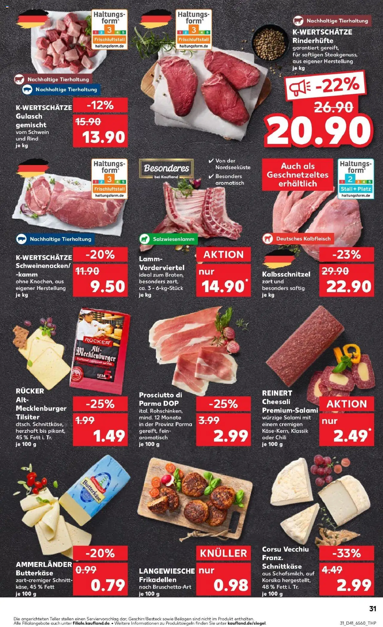 Kaufland prospekt Kerpen	 – gültig ab 13.10.2025 | Seite: 31 | Produkte: Gulasch, Chili, Salami