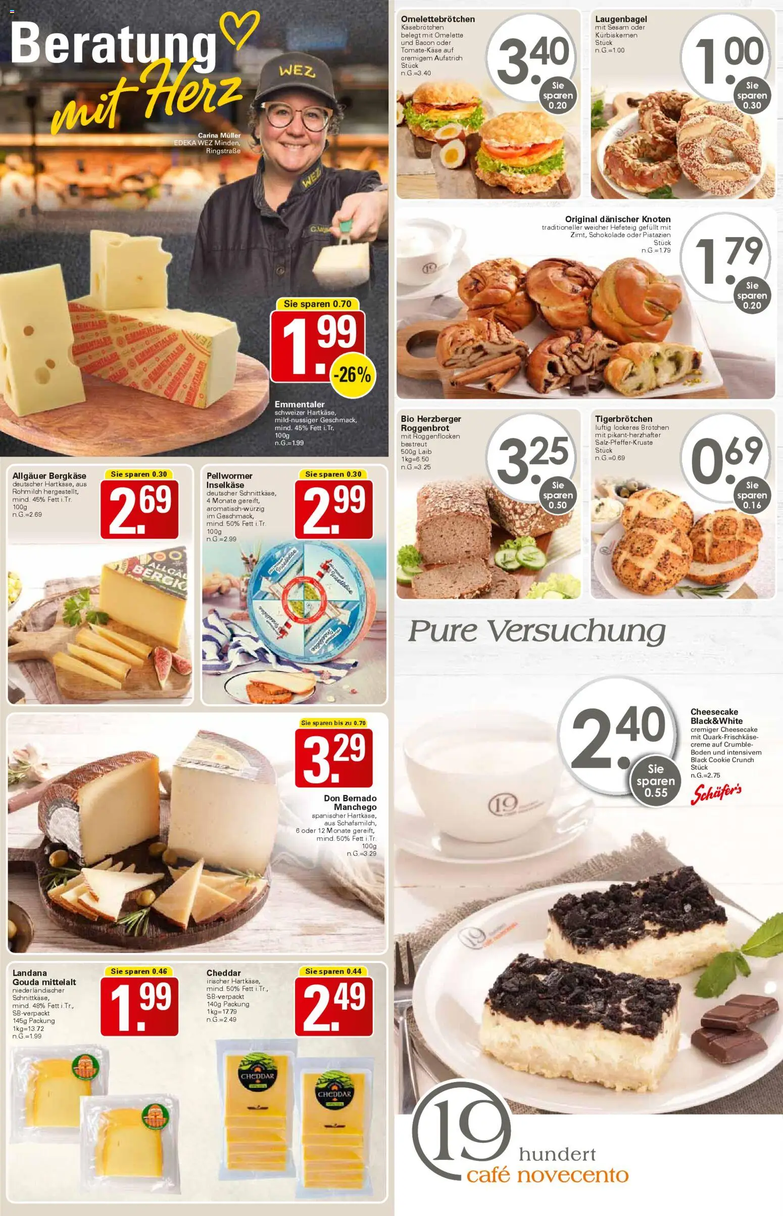WEZ Prospekt 	 – gültig ab 13.04.2026 | Seite: 3 | Produkte: Schokolade, Gouda, Pistazien, Creme