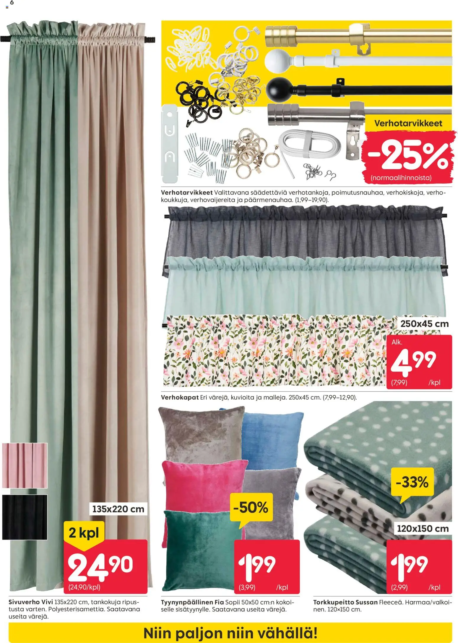 Rusta tarjoukset – voimassa 12.01.2026 alkaen | Sivu: 6 | Tuotteet: Verho