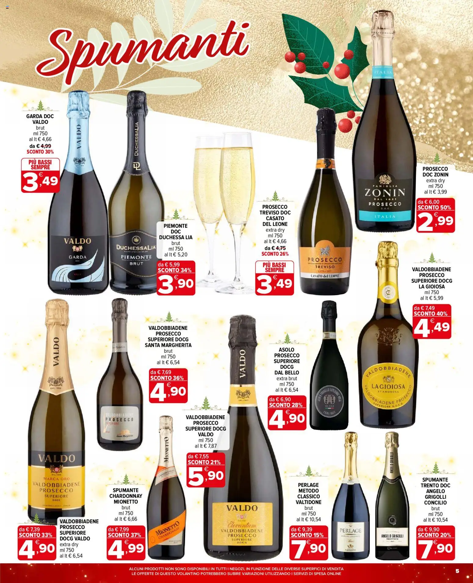 Volantino Iperal del 11.12.2025 | Pagina: 5 | Prodotti: Prosecco, Spumante