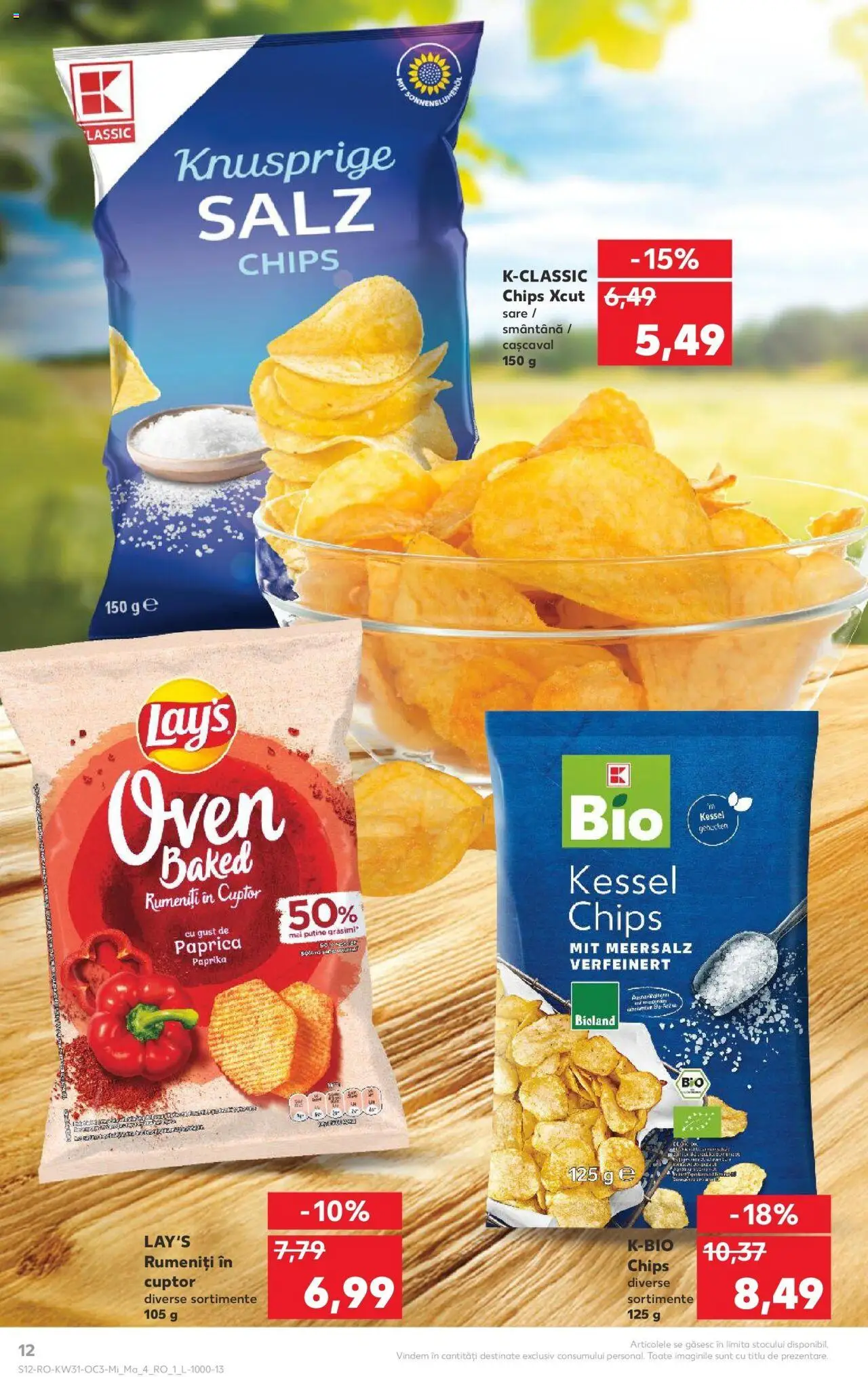 Catalog Kaufland - Satu Mare – valabil de la 30.07.2025 | Pagină: 12 | Produse: Cuptor, Cașcaval, Smântână, Sare