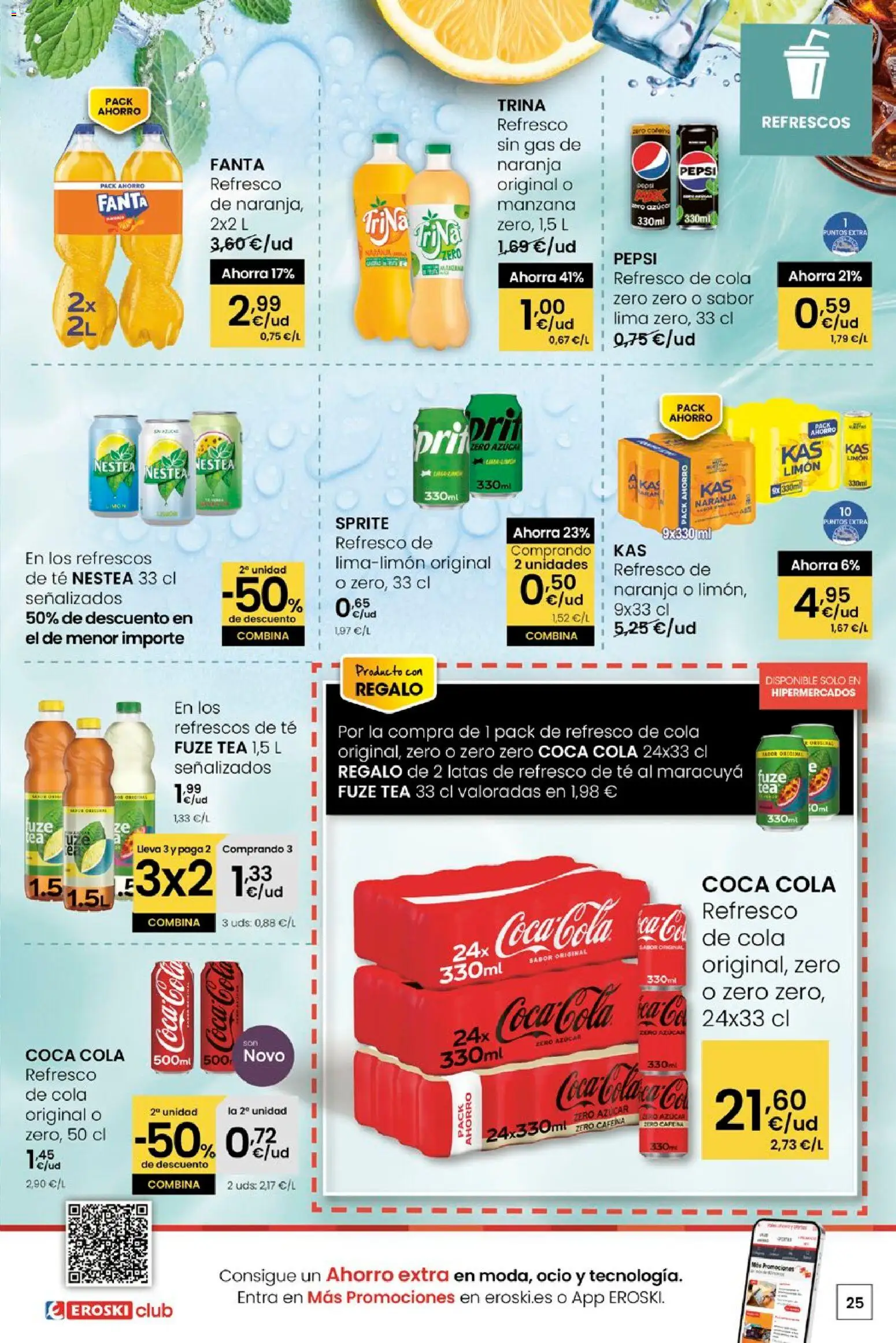 Eroski - Quen ben te quere farache aforrar │ válido desde el 15.01.2026 | Página: 25 | Productos: Lima, Σφουγγαρίστρα, Café, Manzana