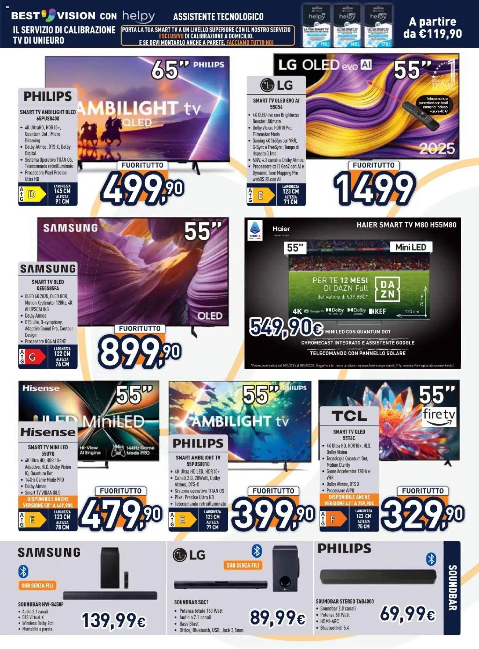 Volantino Unieuro del 29.12.2025 | Pagina: 3 | Prodotti: Telecomando, smart TV, TV, Samsung