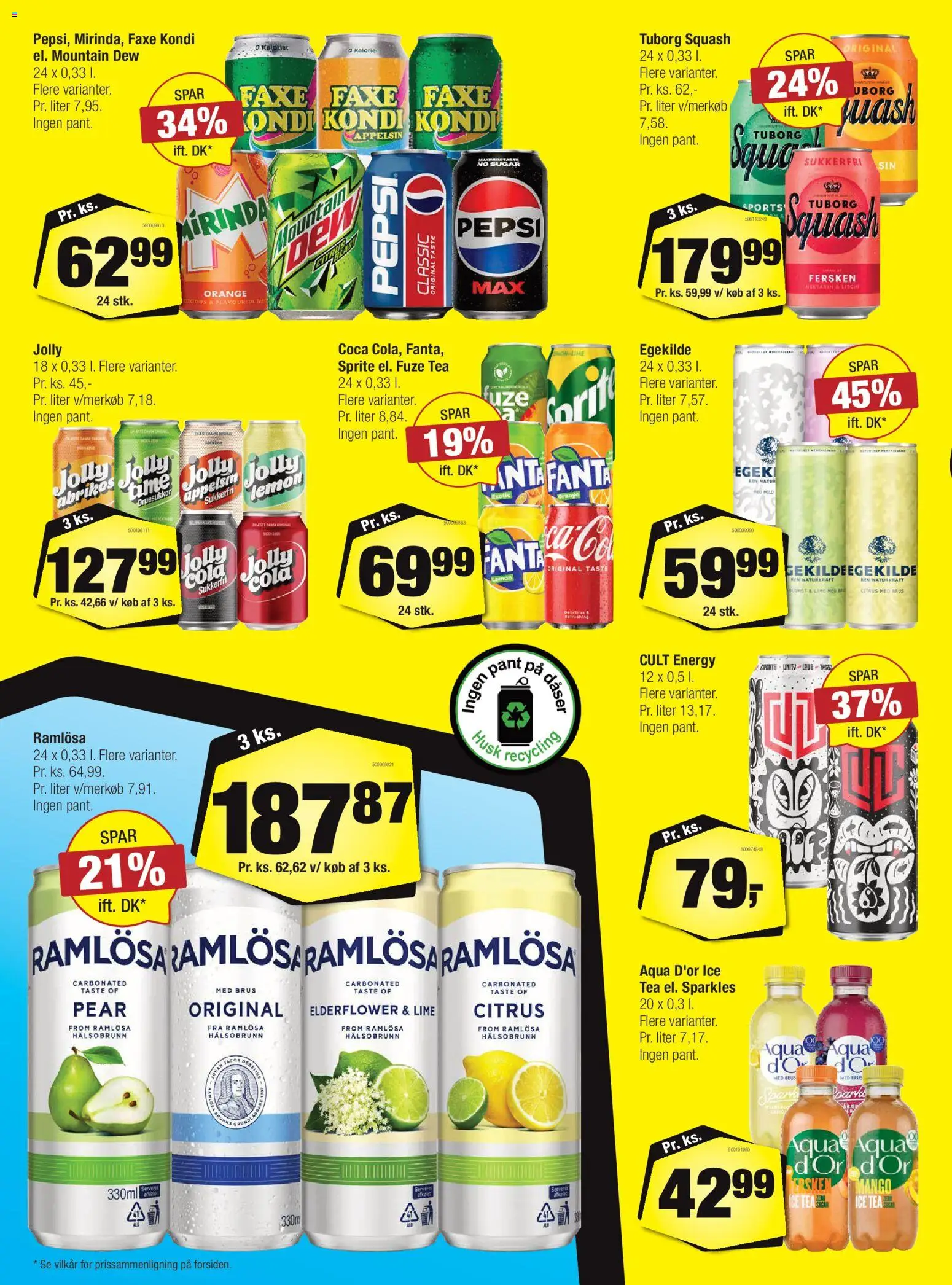 Calle tilbudsavis – gyldig fra 18.02.2026 | Side: 25 | Produkter: Squash, Lime, Fanta, Faxe Kondi