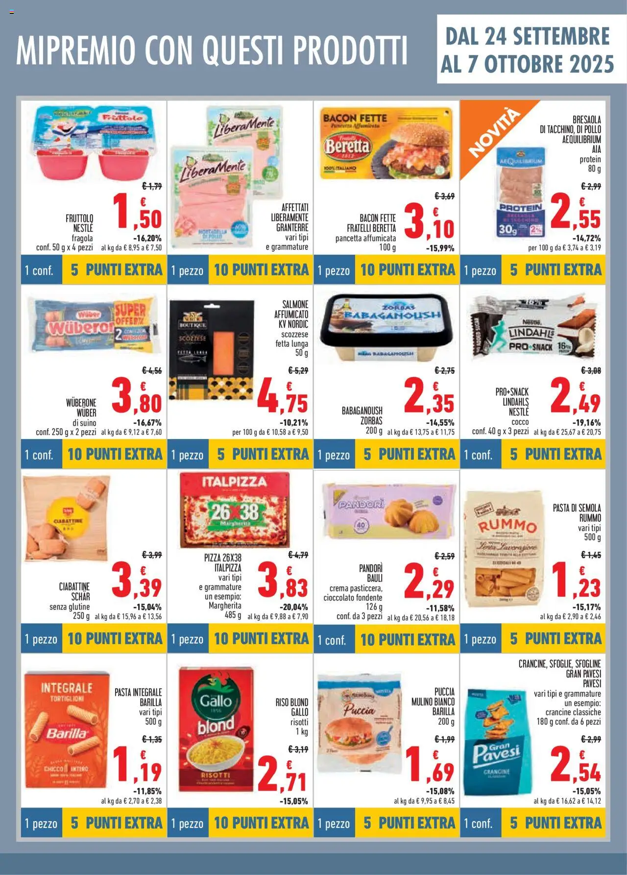 Volantino Conad del 10.09.2025 | Pagina: 9 | Prodotti: Salmone affumicato, Cioccolato, Pizza, Pasta