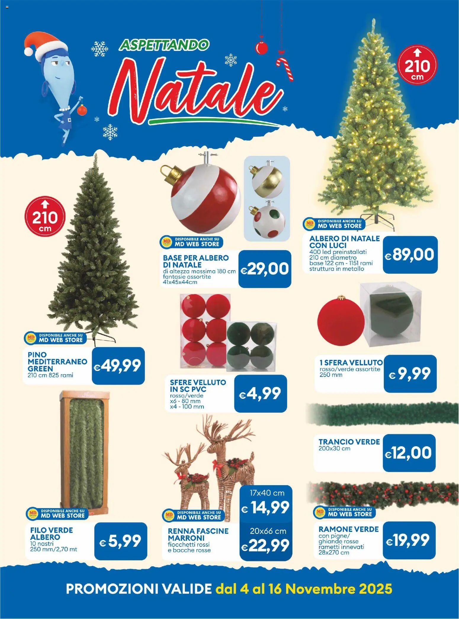 Volantino MD Discount del 04.11.2025 | Pagina: 26 | Prodotti: Albero di natale