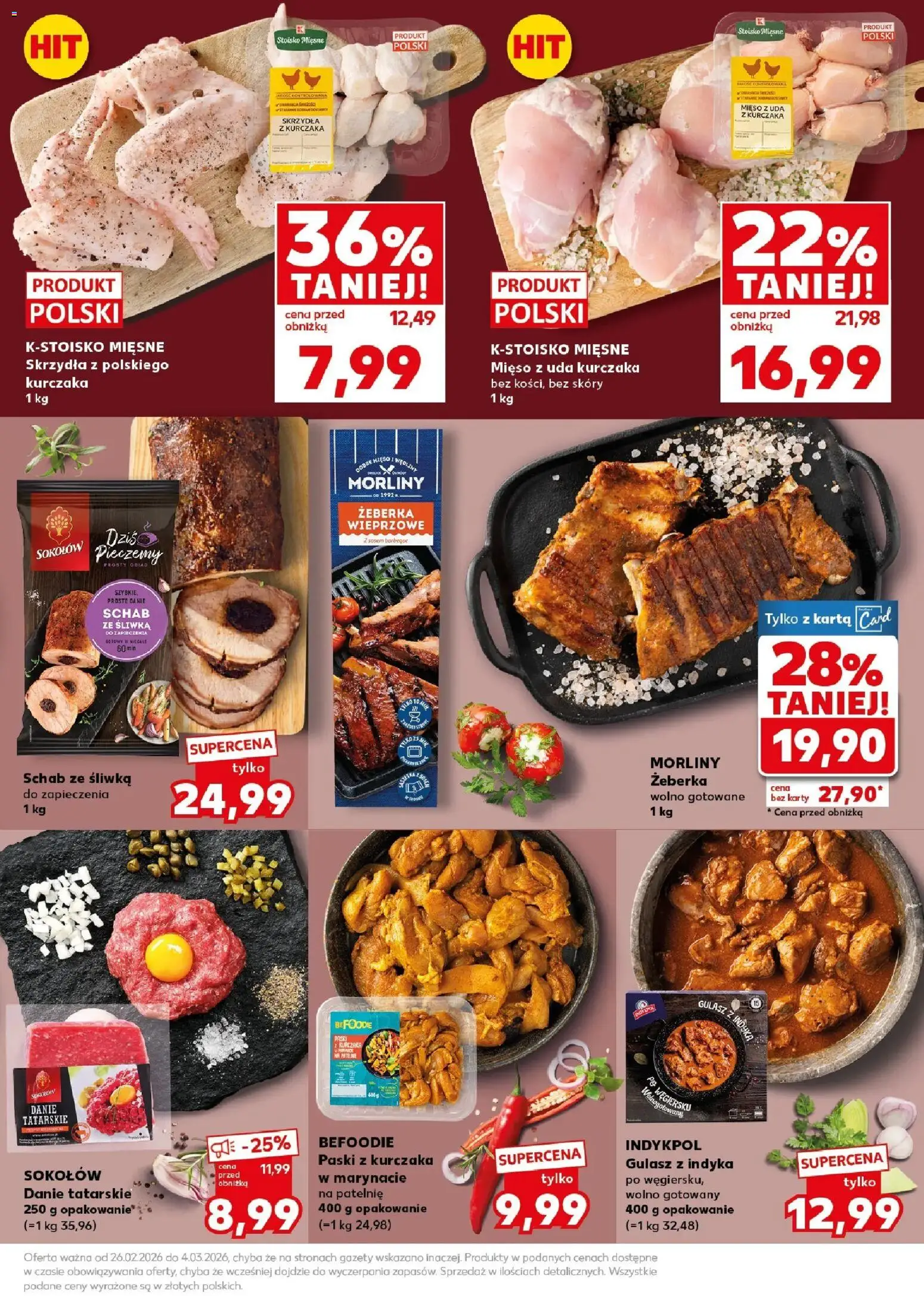 Kaufland gazetka - Mocny start od 02.03.2026 | Strona: 17 | Produkty: Karta, Mięso z uda kurczaka, Patelnie, Gulasz