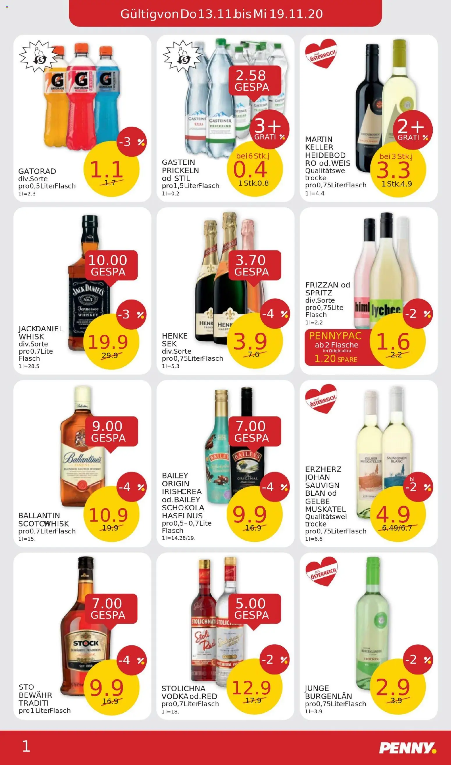 Penny Markt Flugblatt gültig ab 13.11.2025 | Seite: 15 | Produkte: Whiskey