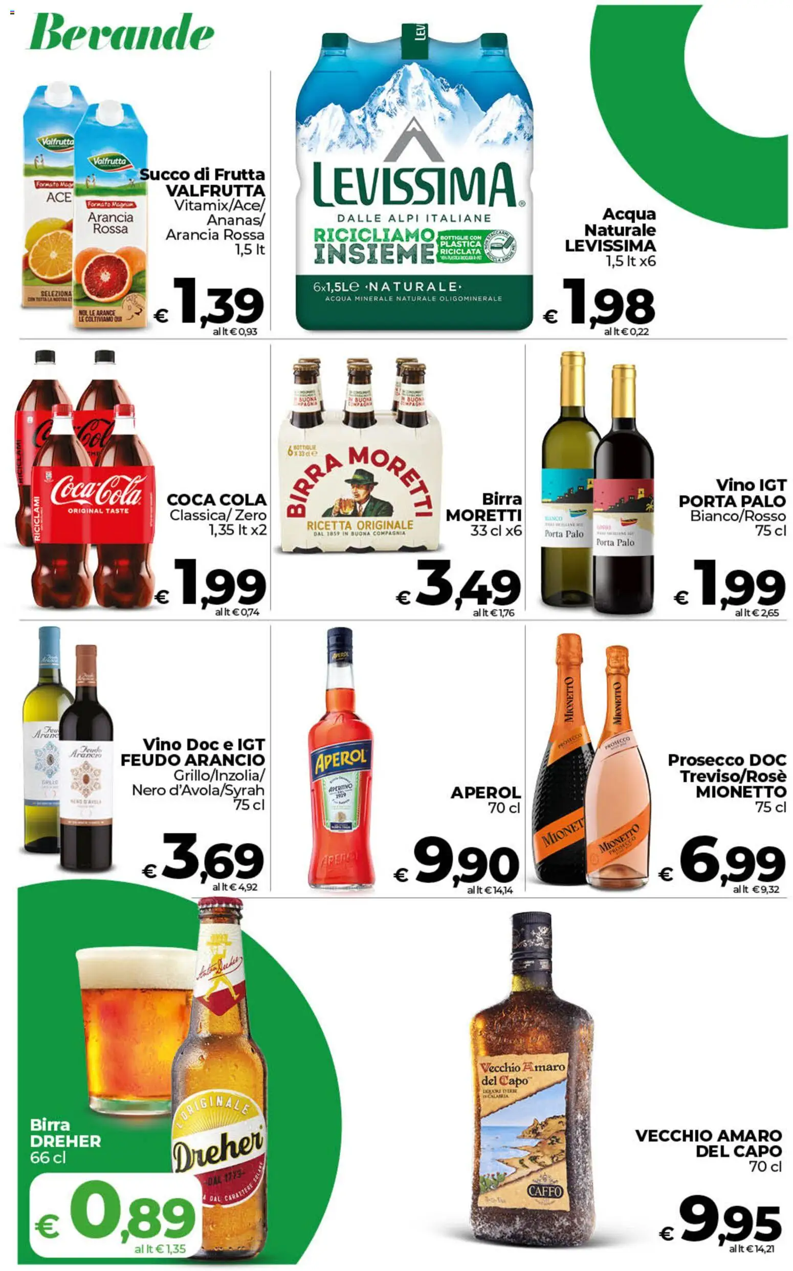 Volantino COOP del 26.03.2026 | Pagina: 20 | Prodotti: Acqua, Vino, Acqua minerale, Amaro