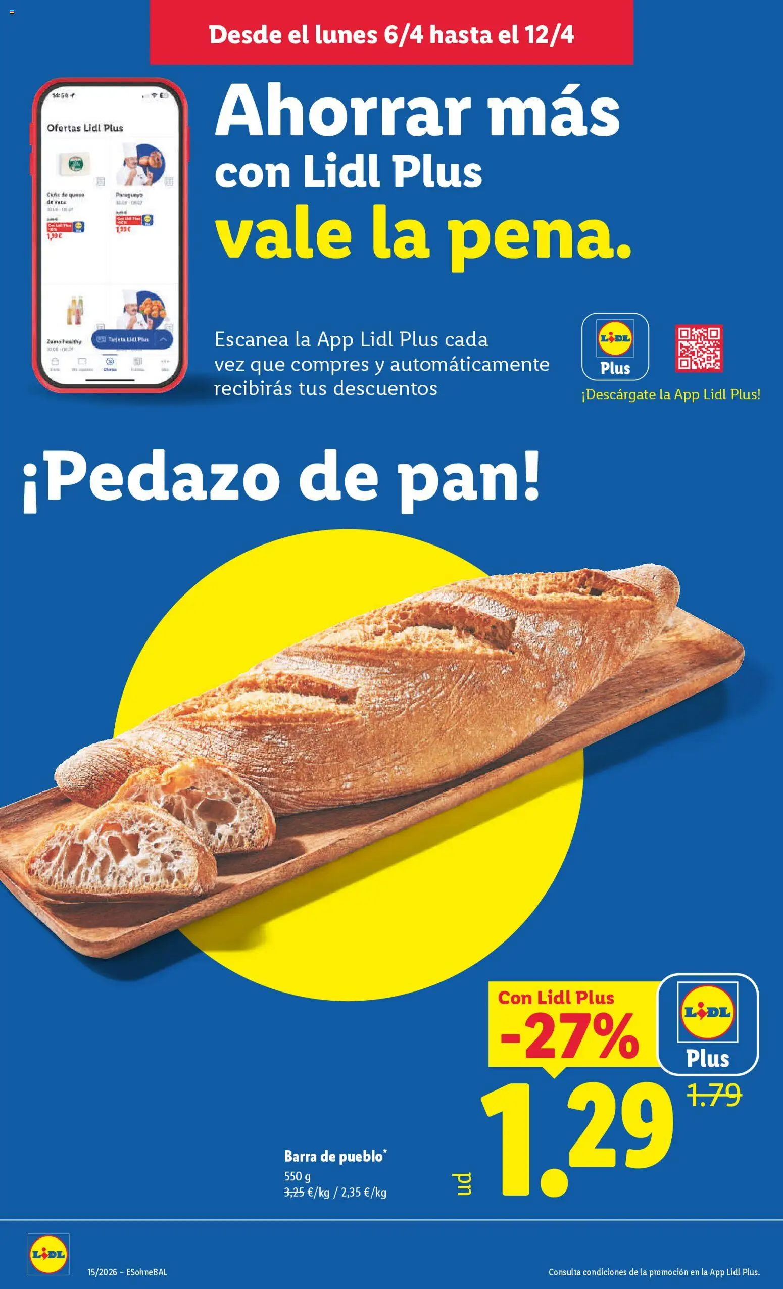 Lidl folleto │ válido desde el 06.04.2026 | Página: 22 | Productos: Queso de vaca, Queso, Pan, Ροζ πιπέρι