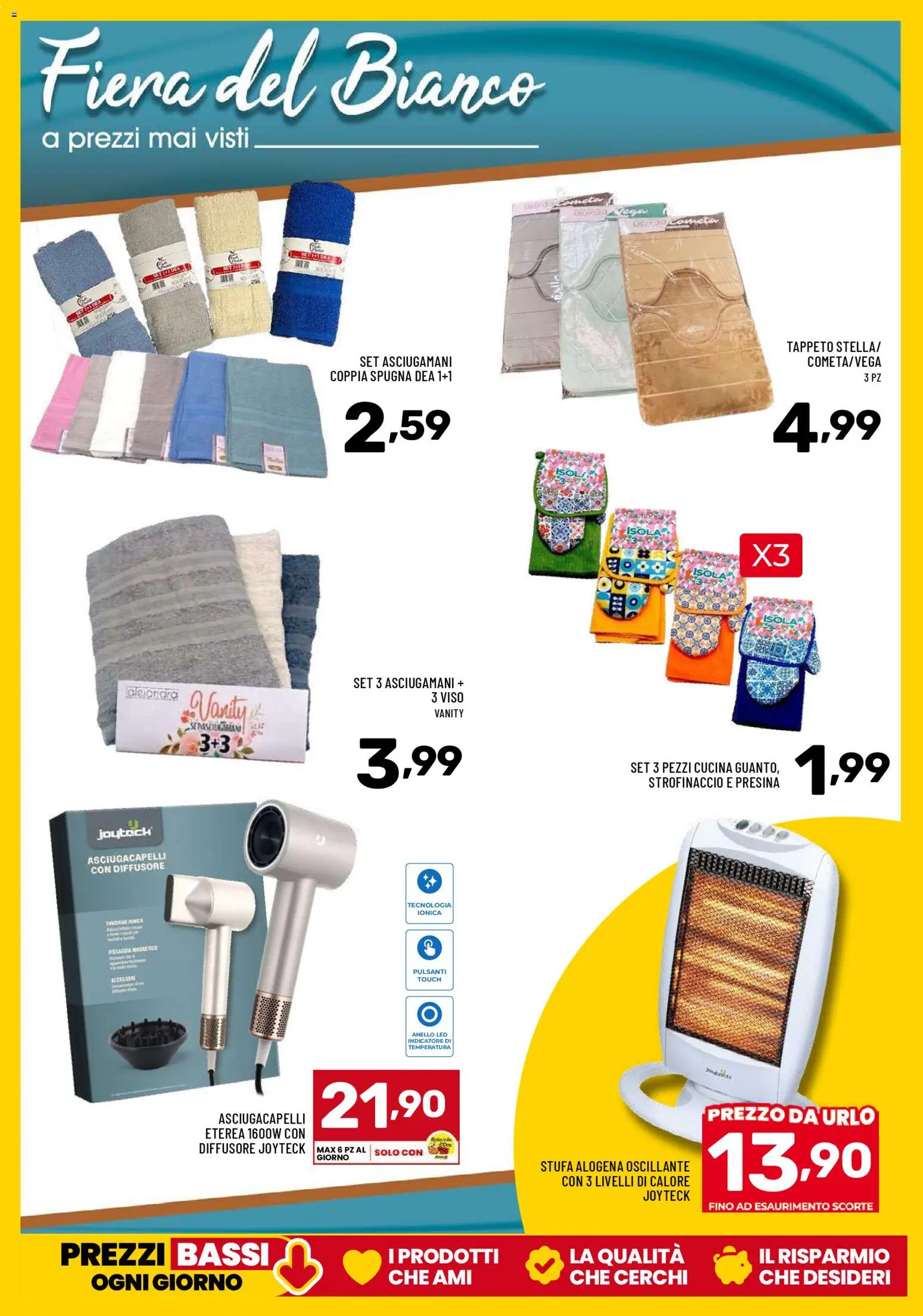 Volantino Il Centesimo del 03.02.2026 | Pagina: 19 | Prodotti: Presina, Stufa, Asciugacapelli, Tappeto