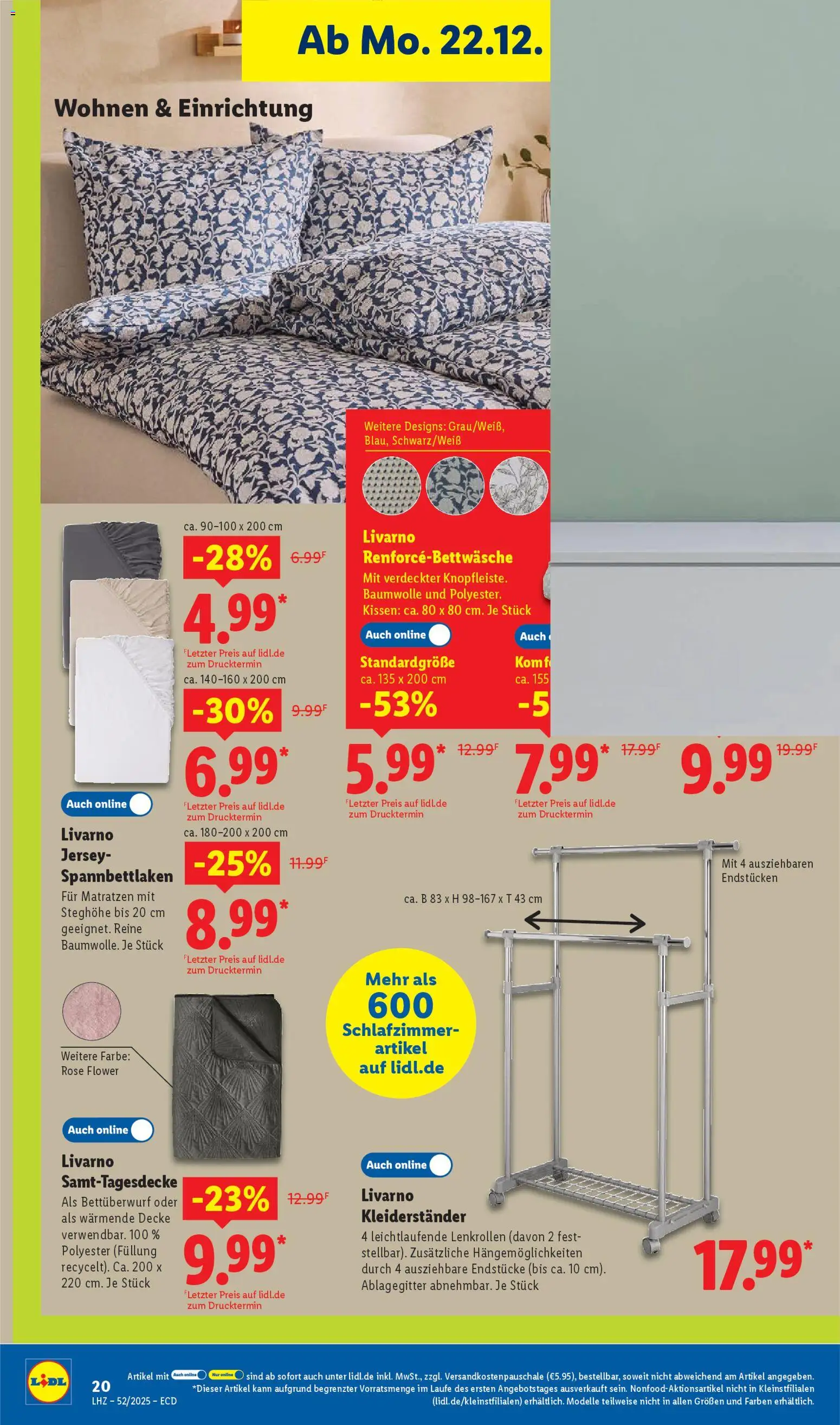 Lidl - Prospekt – gültig ab 22.12.2025 | Seite: 32 | Produkte: Kissen, Decke, Kleiderständer