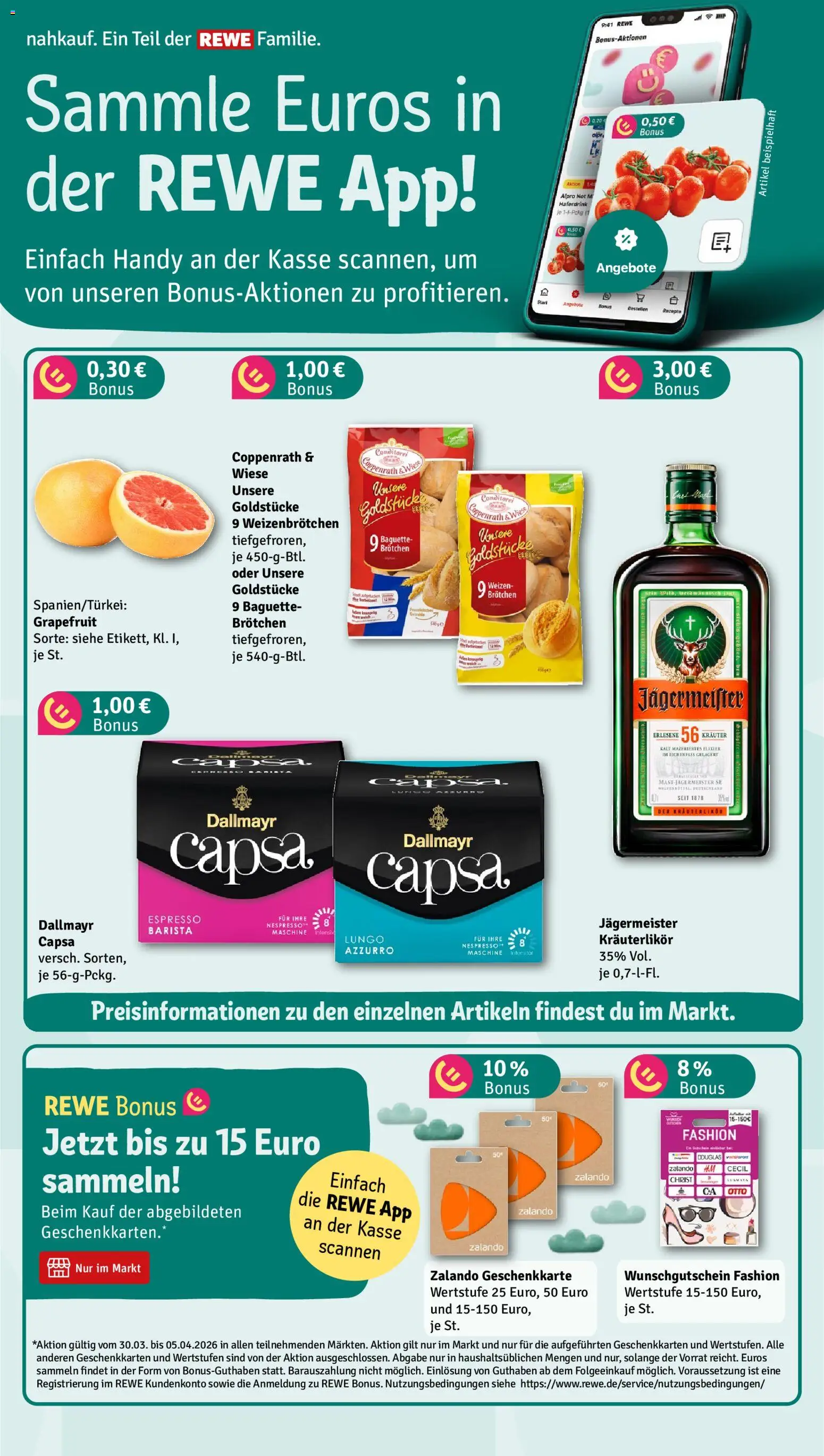 Nahkauf Prospekt – gültig ab 30.03.2026 | Seite: 8 | Produkte: Baguette, Haferdrink, Dallmayr, Brot