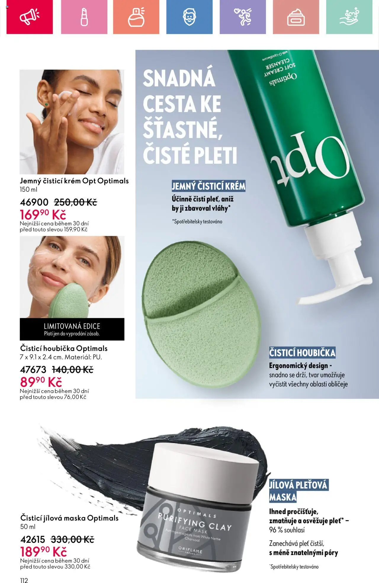Oriflame katalog č.10/2025 od 06.07.2025 | Strana: 112 | Produkty: Pleťová maska, Houbička, Krém, Maska