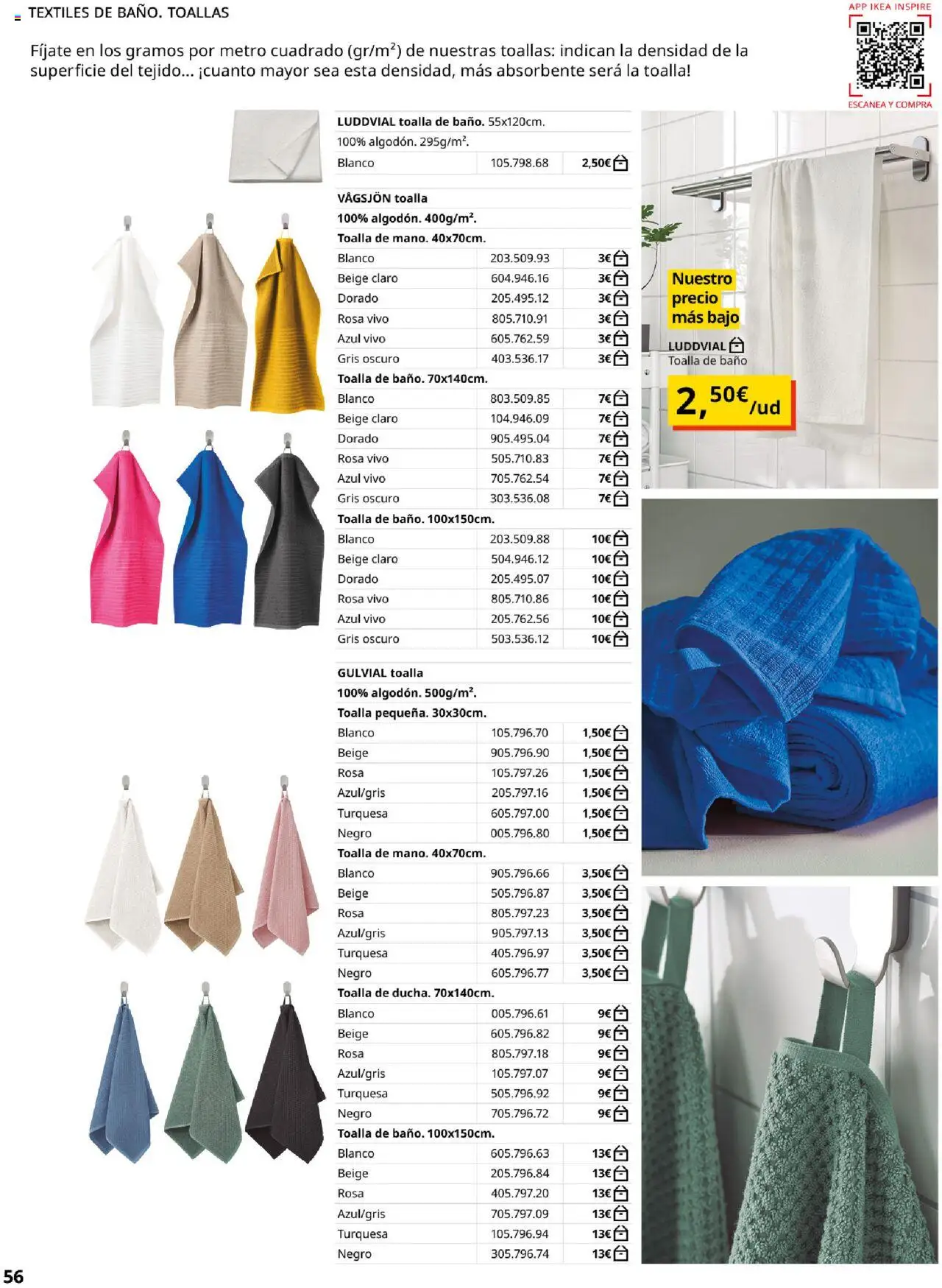 Catálogo IKEA Baňos │ válido desde el 04.02.2025 | Página: 56 | Productos: Toalla de baño, Baño
