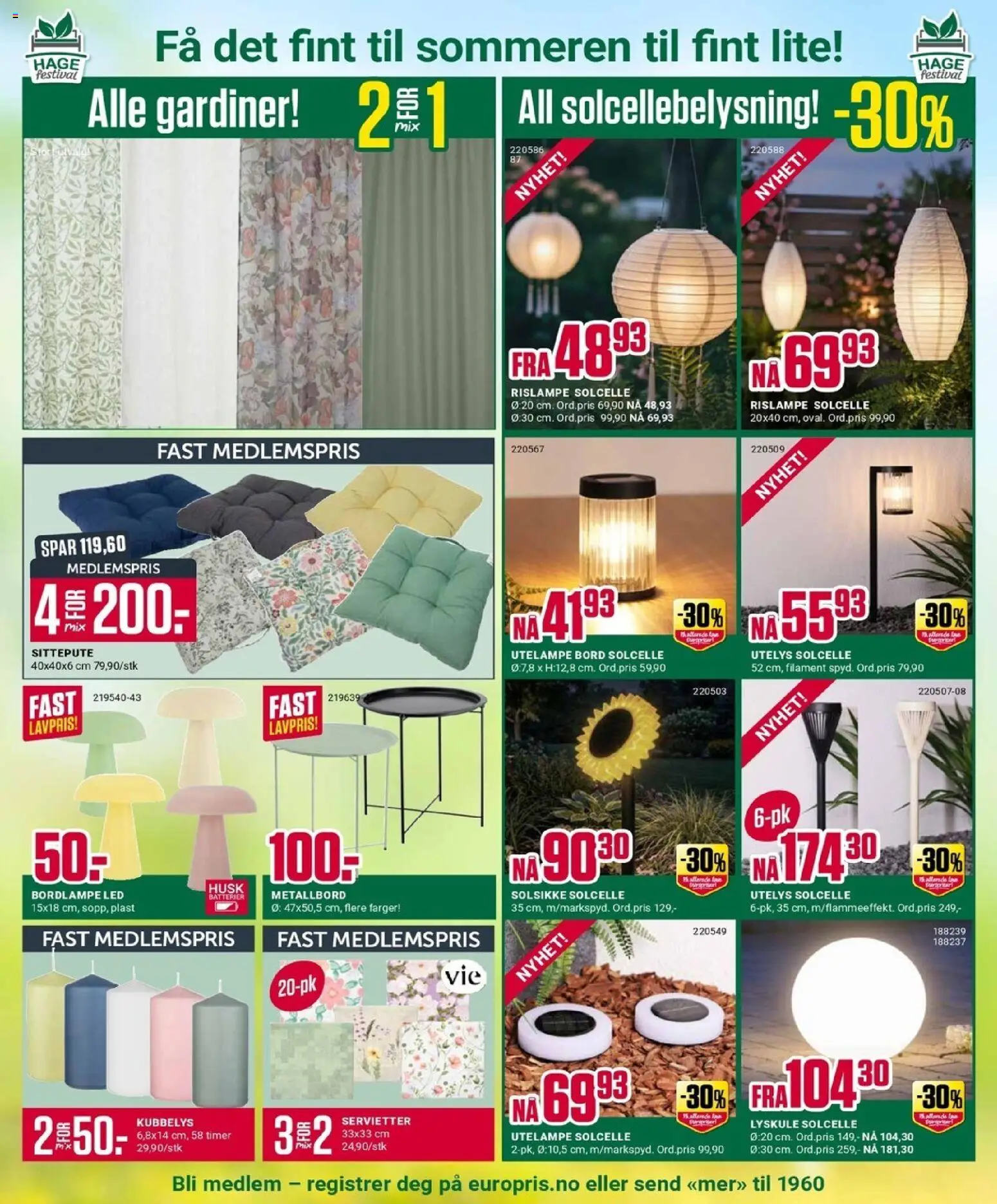 {H1} | Side: 6 | Produkter: Gardiner, Servietter, Bord, Jeux