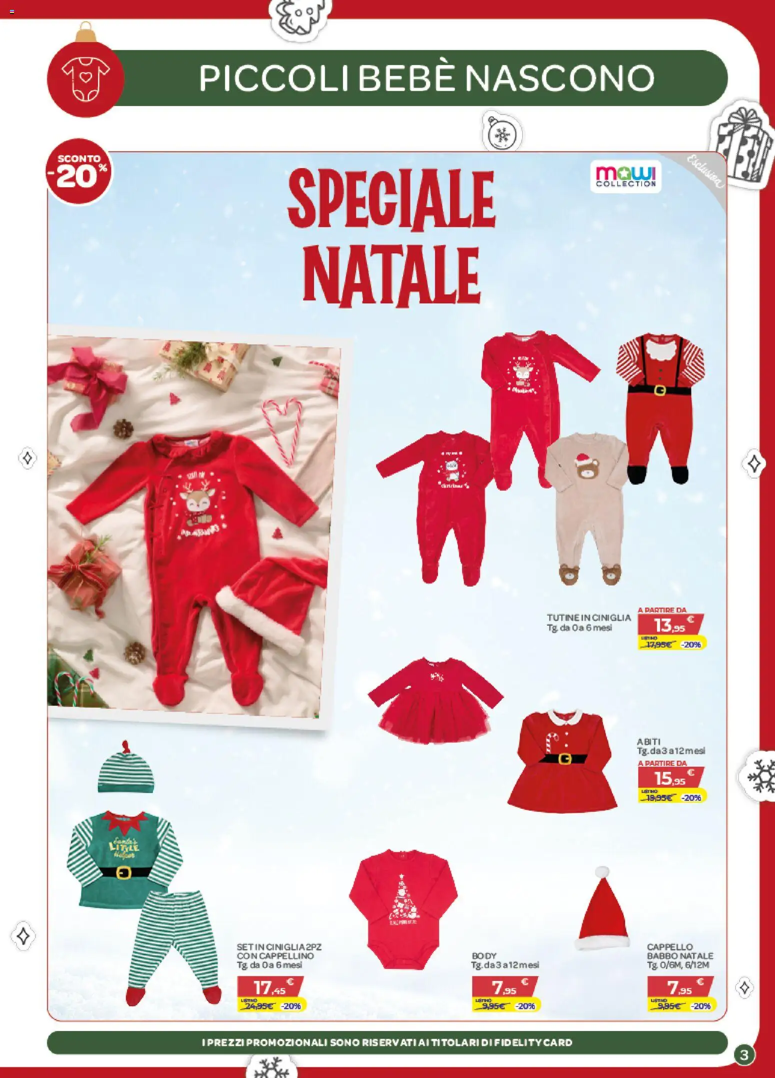 Volantino Bimbo store del 04.12.2025 | Pagina: 3 | Prodotti: Abiti, Cappello