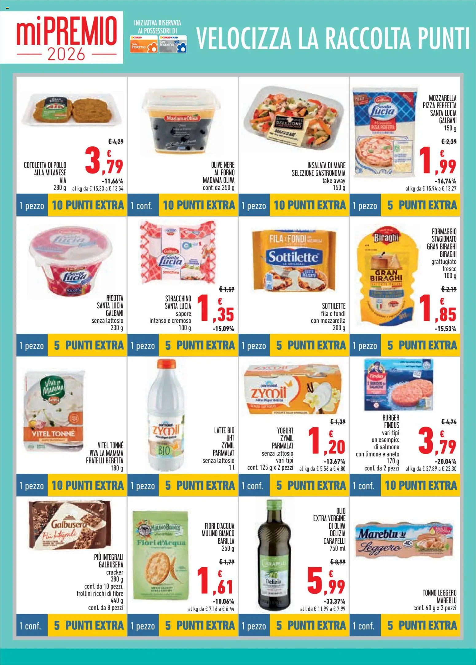 Volantino Conad del 26.03.2026 | Pagina: 4 | Prodotti: Salmone, Insalata, Ricotta, Forno