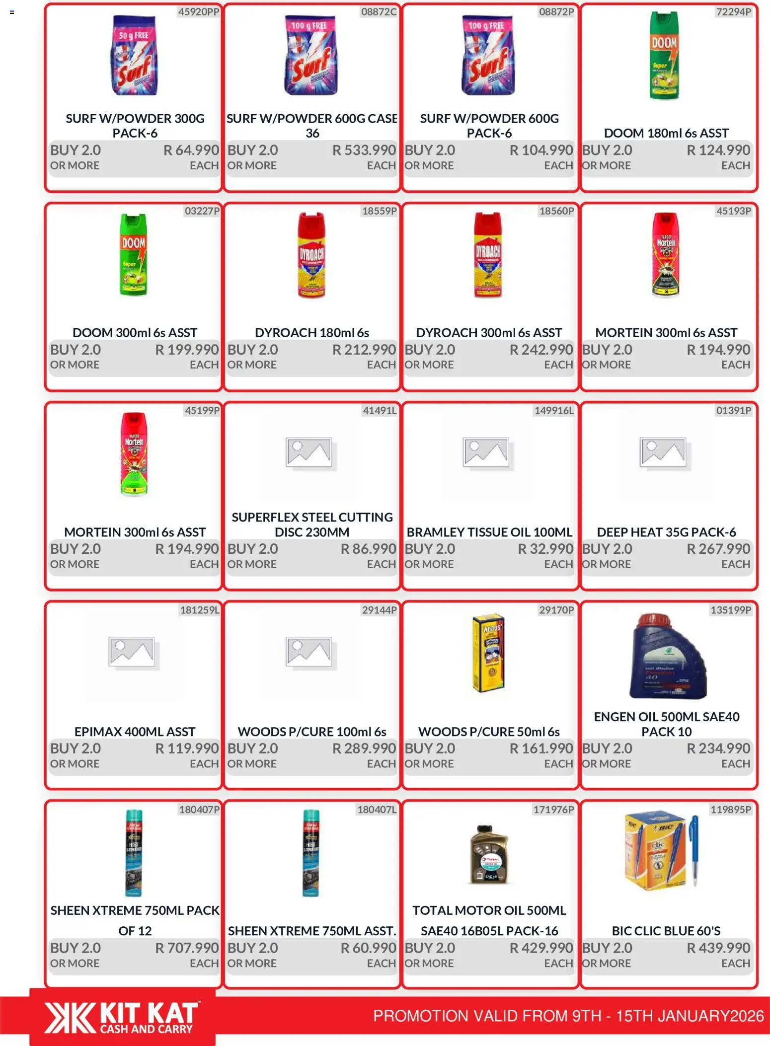 New KIT KAT Cash & Carry catalogue – valid from 09.01.2026 | Page: 27 | Products: Tissue oil, Case, Oil