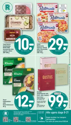 Pizza Ristorante Salame, Hawaii eller Mozzarella, Pizza Ristorante Salame, Hawaii eller Mozzarella Dybfrost 540-710 g gyldig fra 31.01.2026 | Side: 24