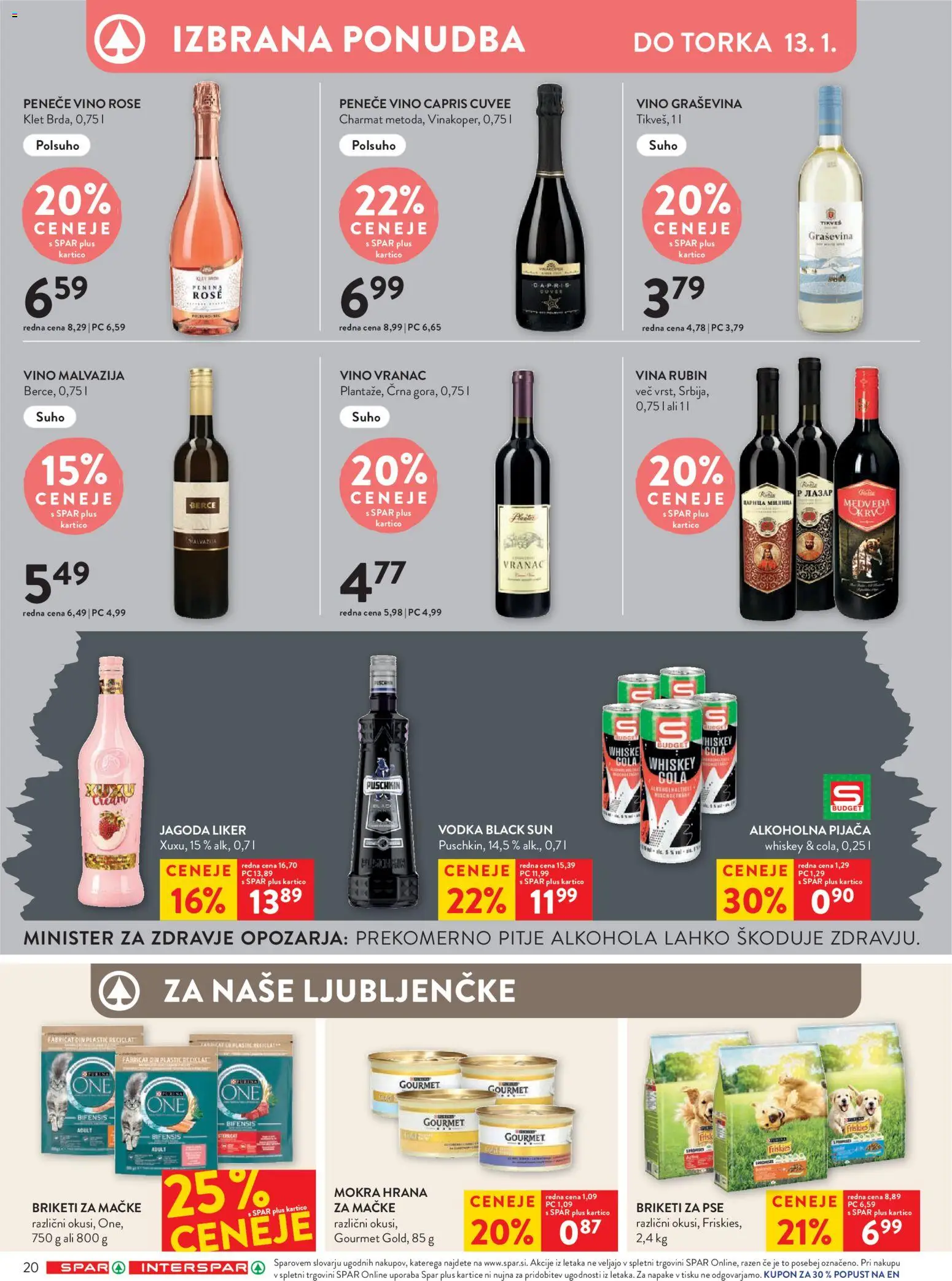 Novi Spar katalog ponudbe – veljaven od 07.01.2026 | Stran: 24 | Izdelki: Penina, Vino, Vodka