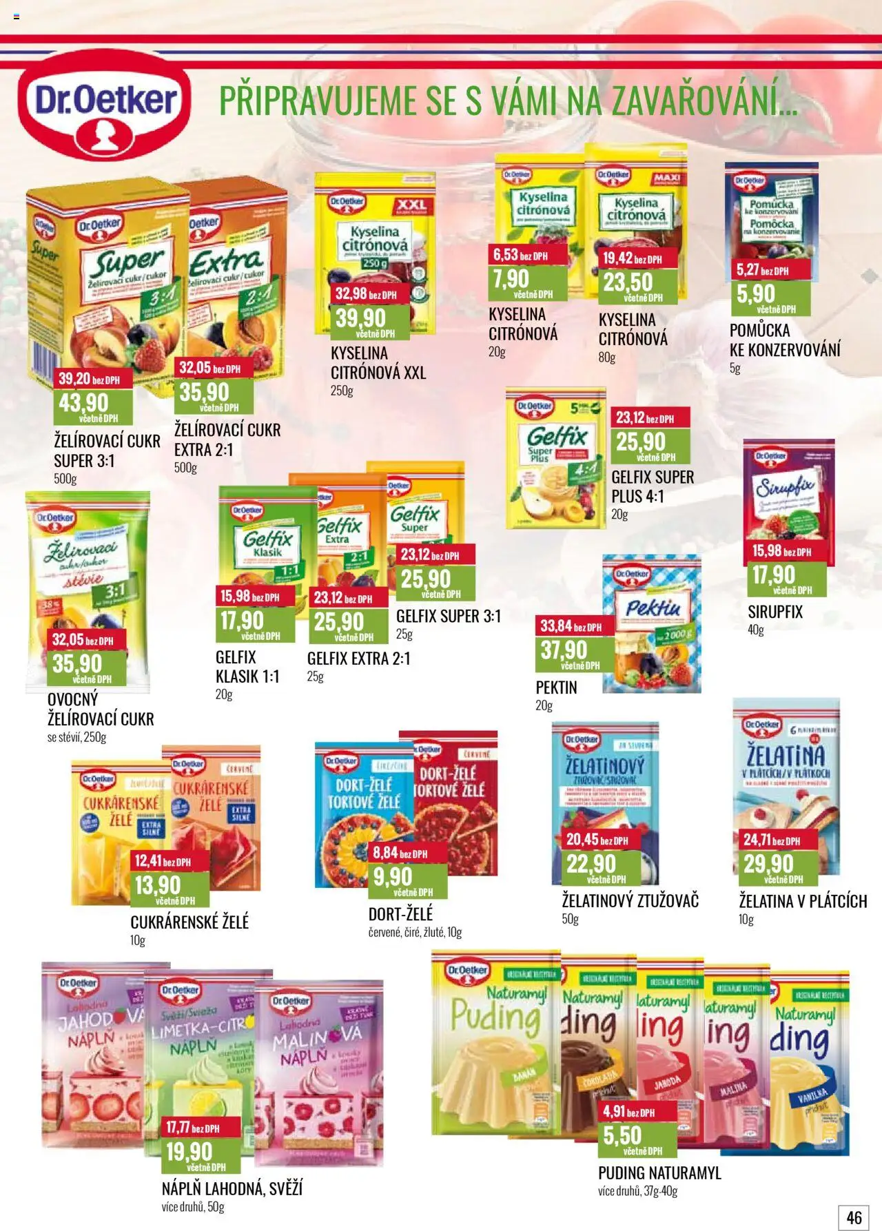 Ratio leták od 01.06.2025 | Strana: 47 | Produkty: Kyselina citronová, Gelfix, Cukr, Gelfix Extra
