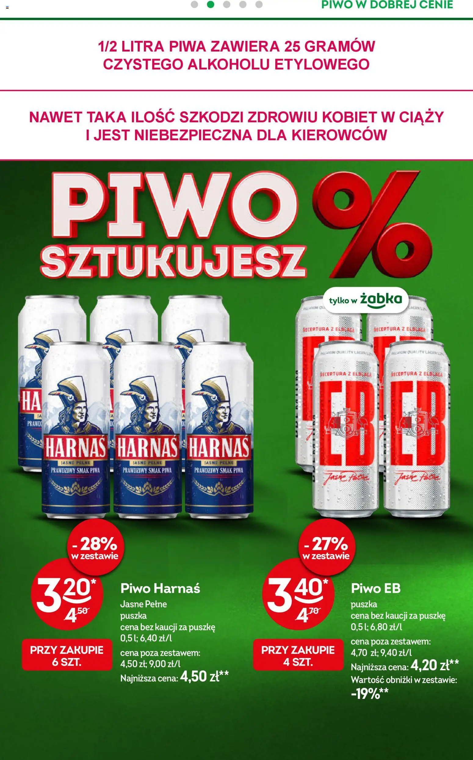 Żabka Gazetka od 11.02.2026 | Strona: 39 | Produkty: Harnaś, Piwo