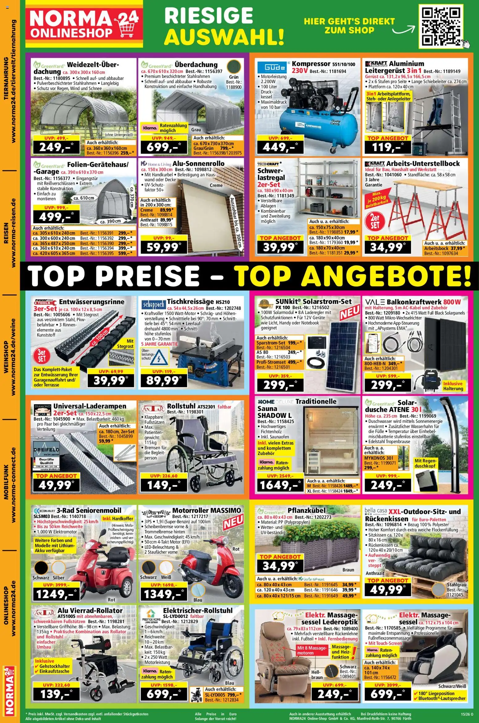 Norma Prospekt 	 – gültig ab 07.04.2026 | Seite: 21 | Produkte: Gewicht, Sessel, Creme, Duschkopf