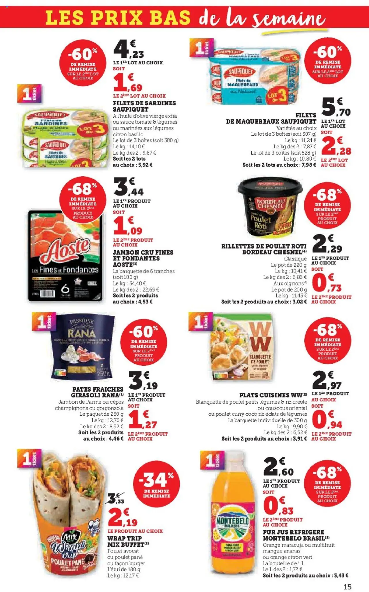  | Page: 15 | Produits: Avocat, Pâtes fraîches, Ananas, Pâtes
