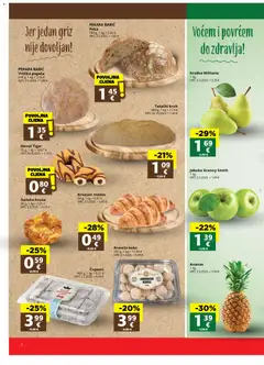 Katalog Ribola - Pregled kataloga iz trgovine Ribola, vrijedi od 14.01.2026 | Stranica: 2 | Proizvodi: Keks, Kruška, Kroasan, Jabuka